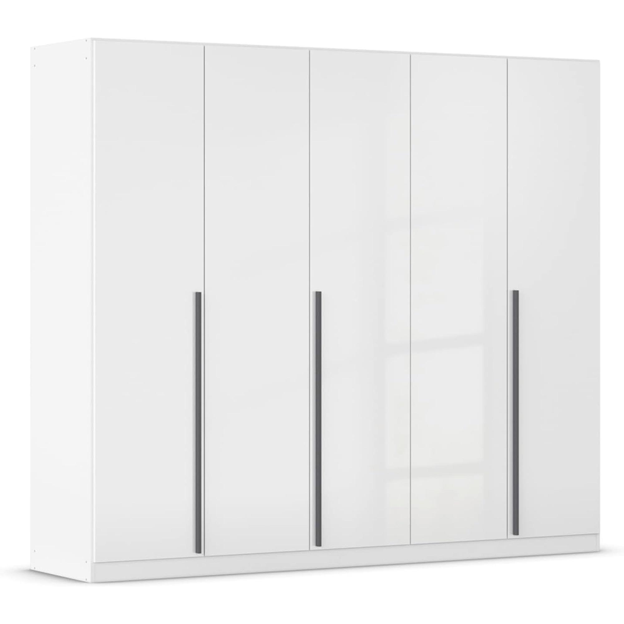 Rauch Alba 226cm 5 Door Wardrobe - White Gloss