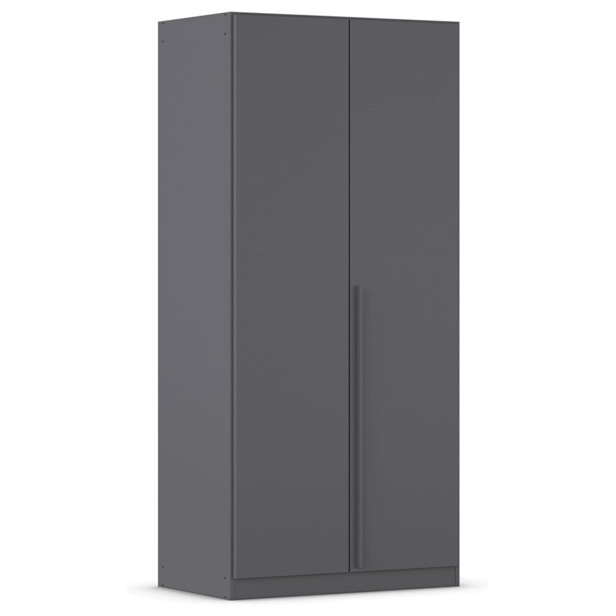 Rauch Alba 91cm 2 Door Wardrobe - Metallic Grey
