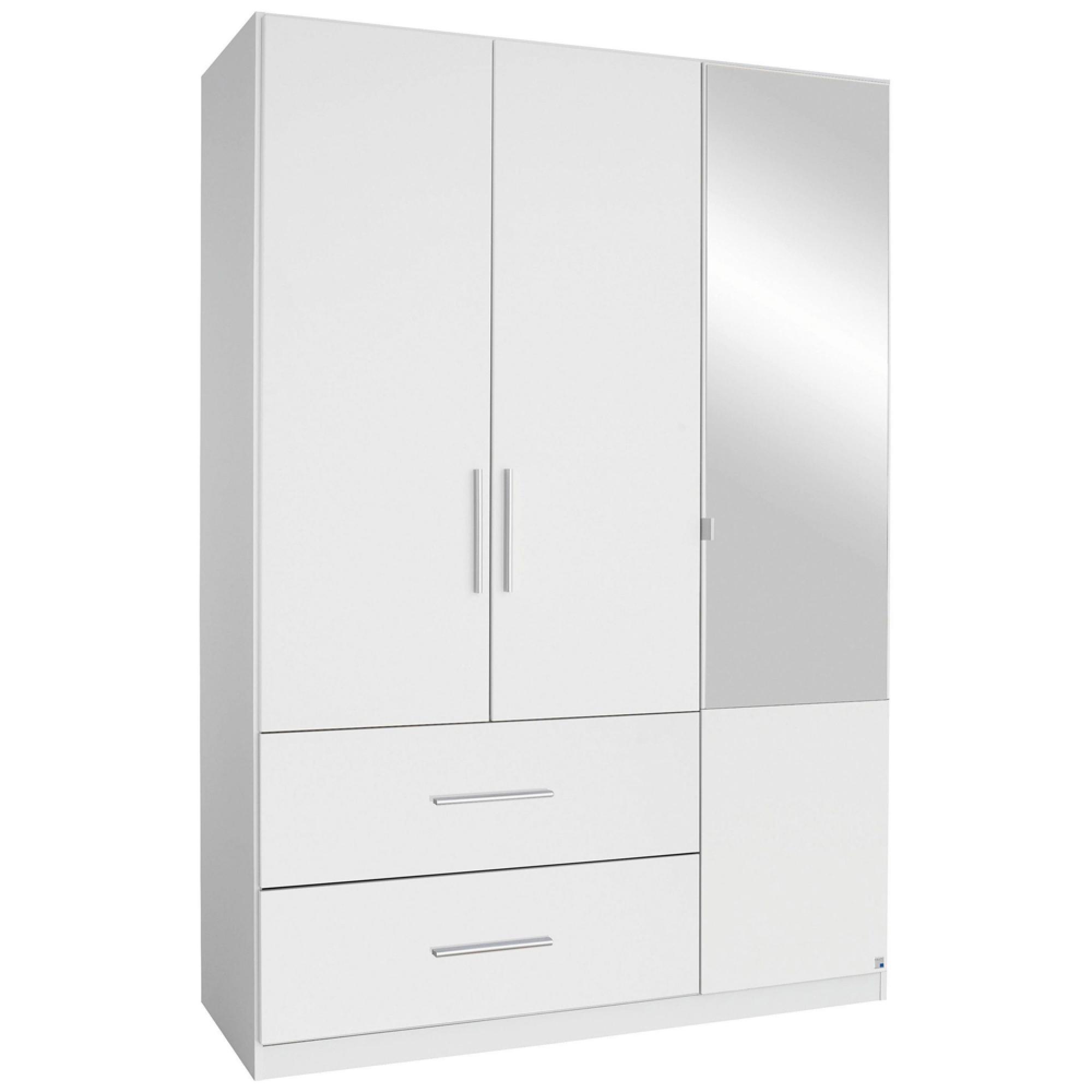 Rauch Alvor 136cm 3 Door Combi Wardrobe - Alpine White