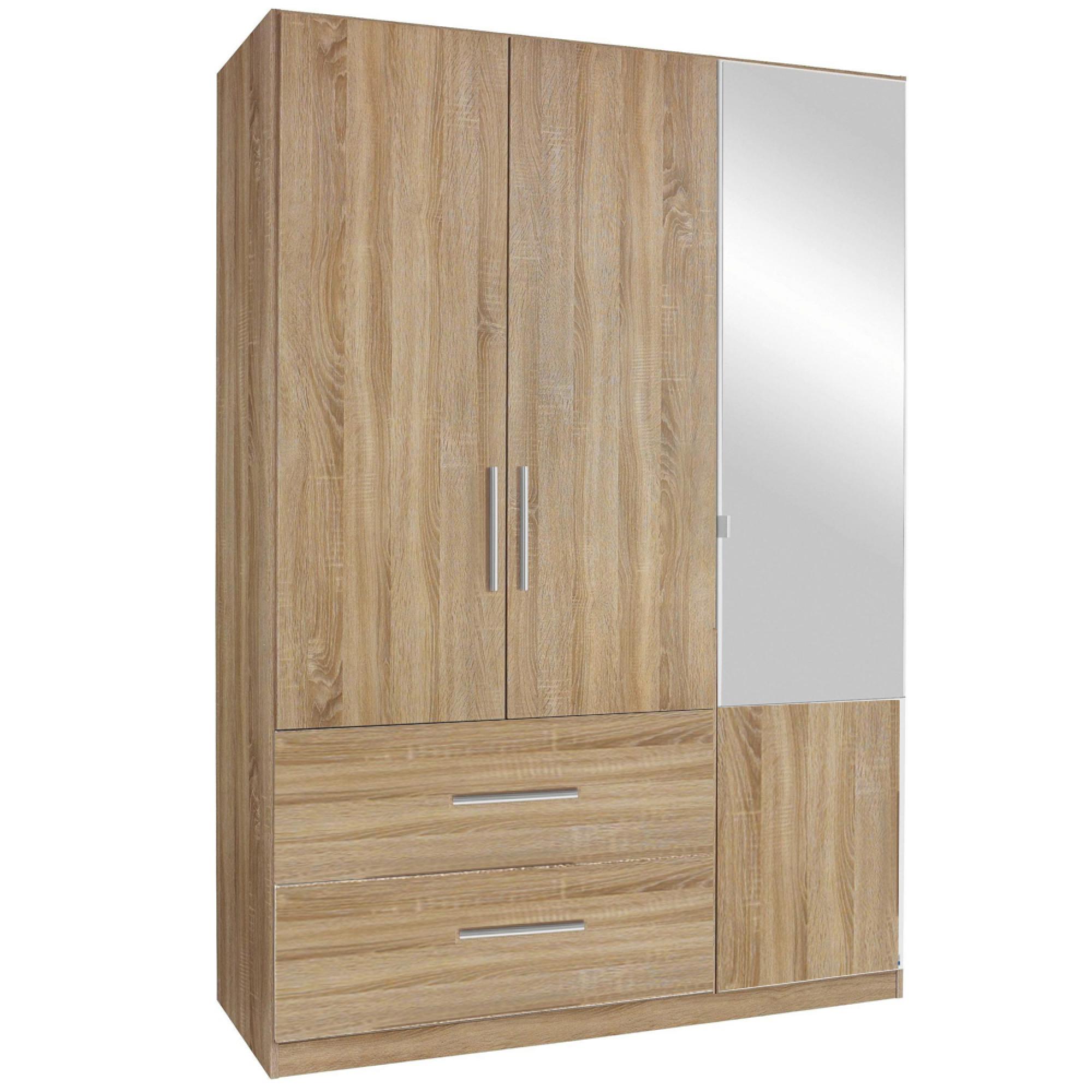 Rauch Alvor 136cm 3 Door Combi Wardrobe - Sonoma Oak