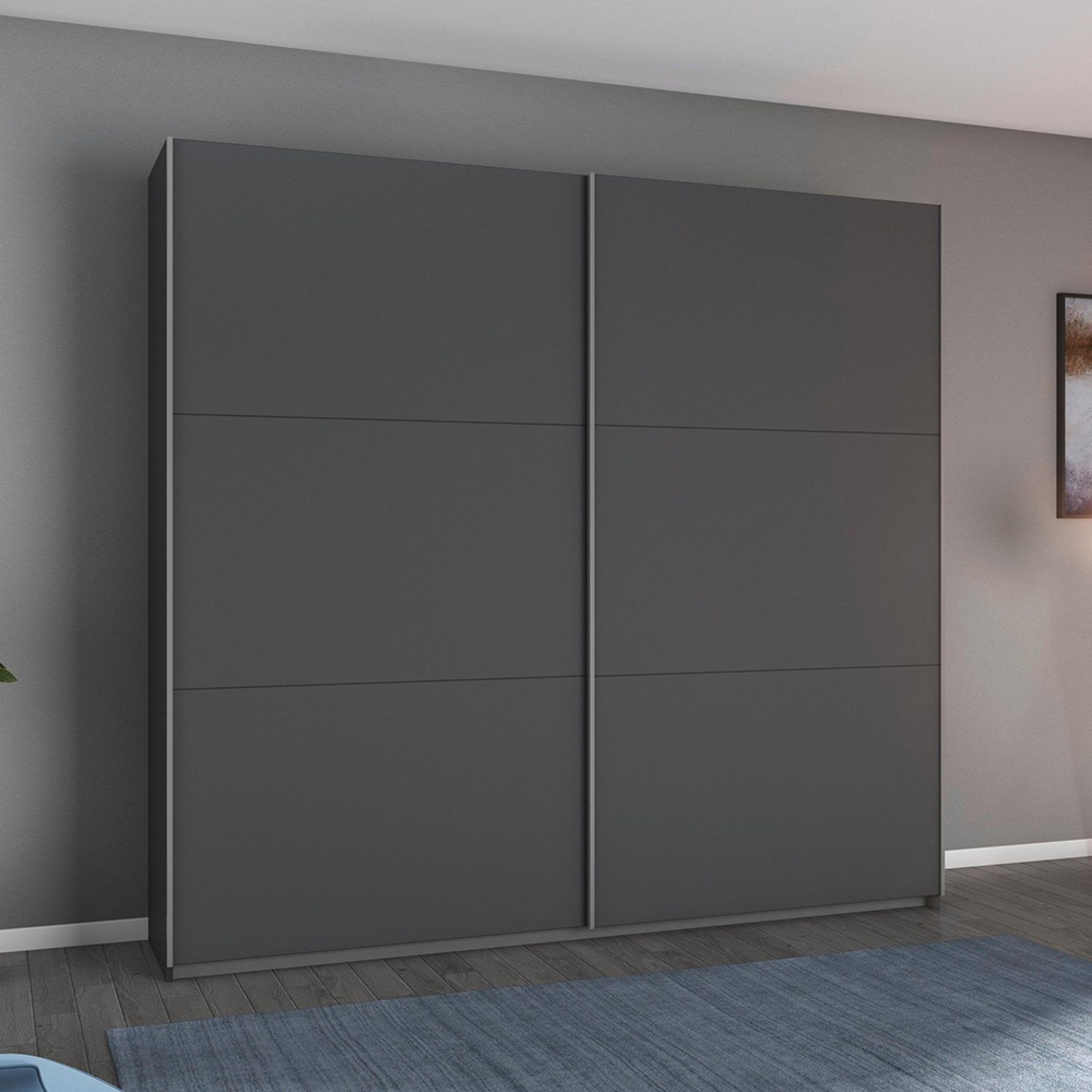 Rauch Aurelio 218cm Metallic Grey 2 Door Sliding Wardrobe
