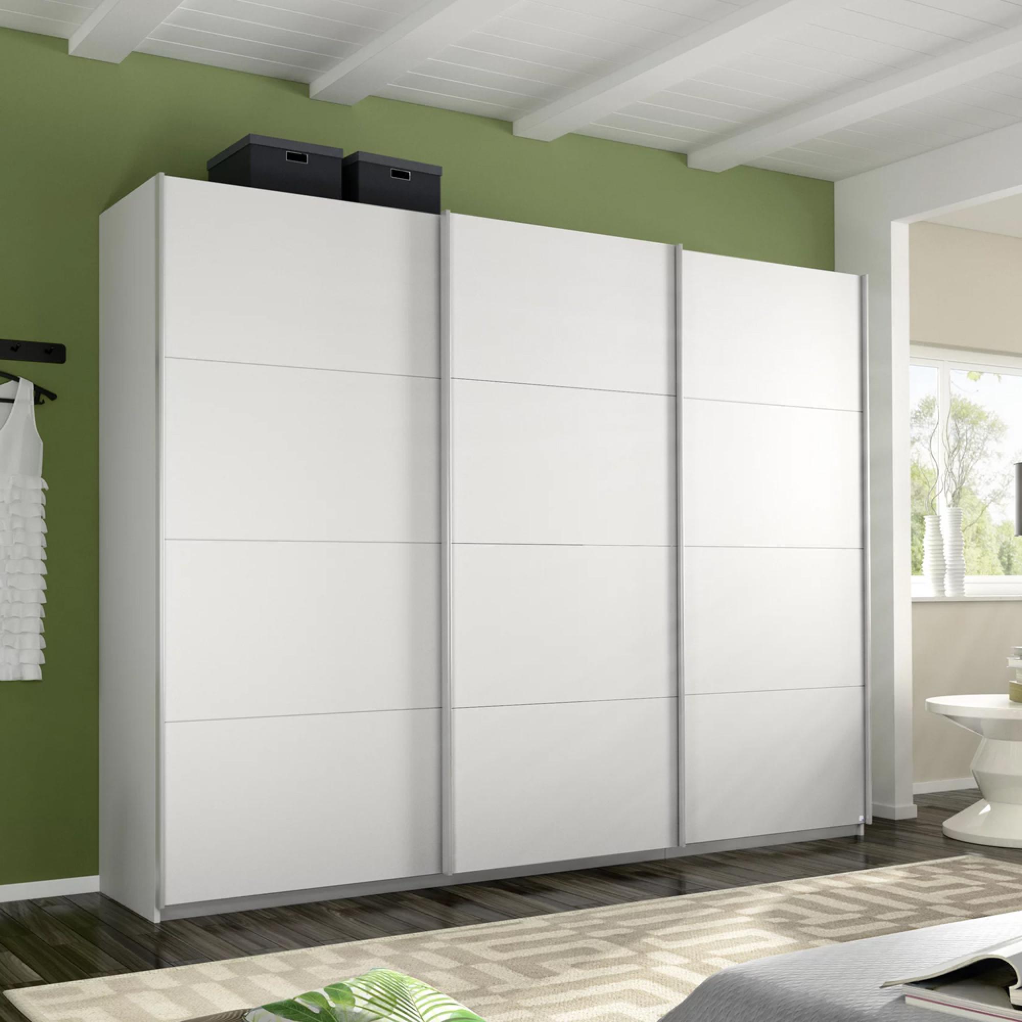 Rauch Belluno 271cm 3 Door Sliding Wardrobe - Alpine White