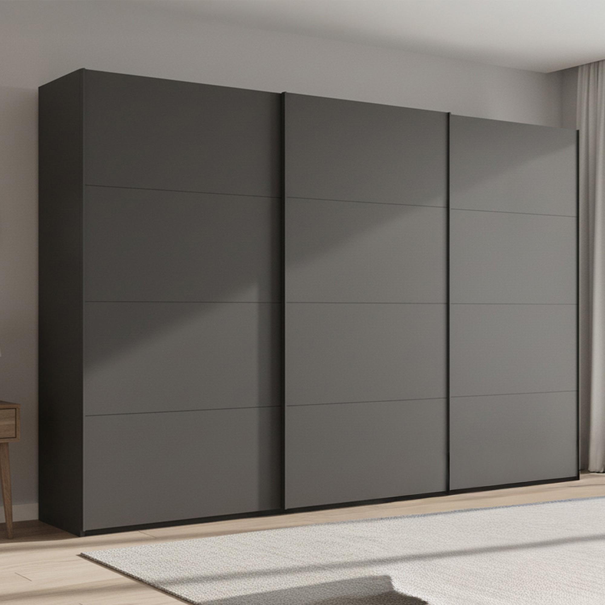 Rauch Beluga Extra 361cm 3 Door Sliding Wardrobe - Graphite