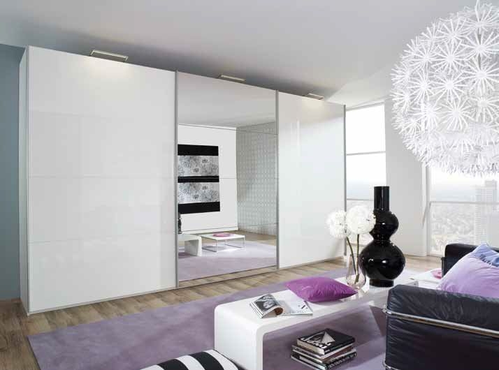 Rauch Beluga-Extra High Polish Sliding Wardrobe - Variation Available