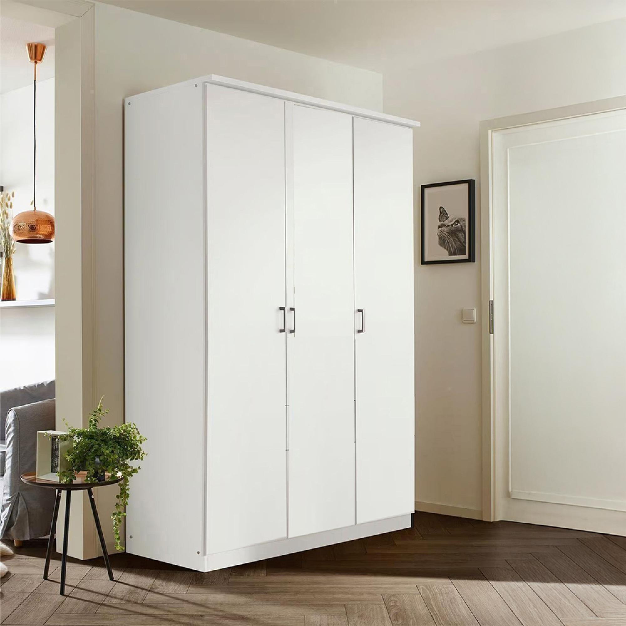 Celle Wardrobe - 136cm - 3 Door - Alpine White