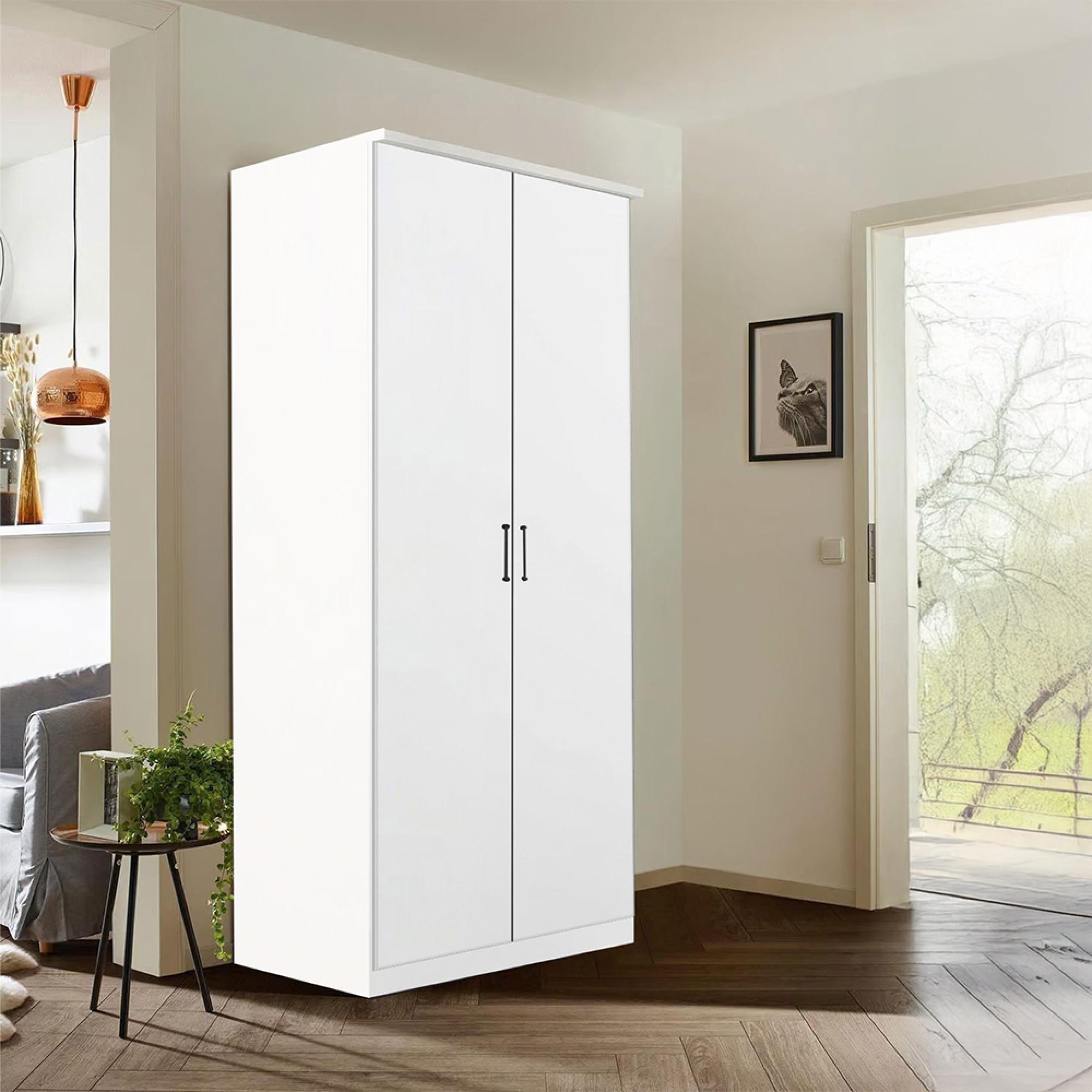Celle Wardrobe - 91cm - 2 Door - Alpine White