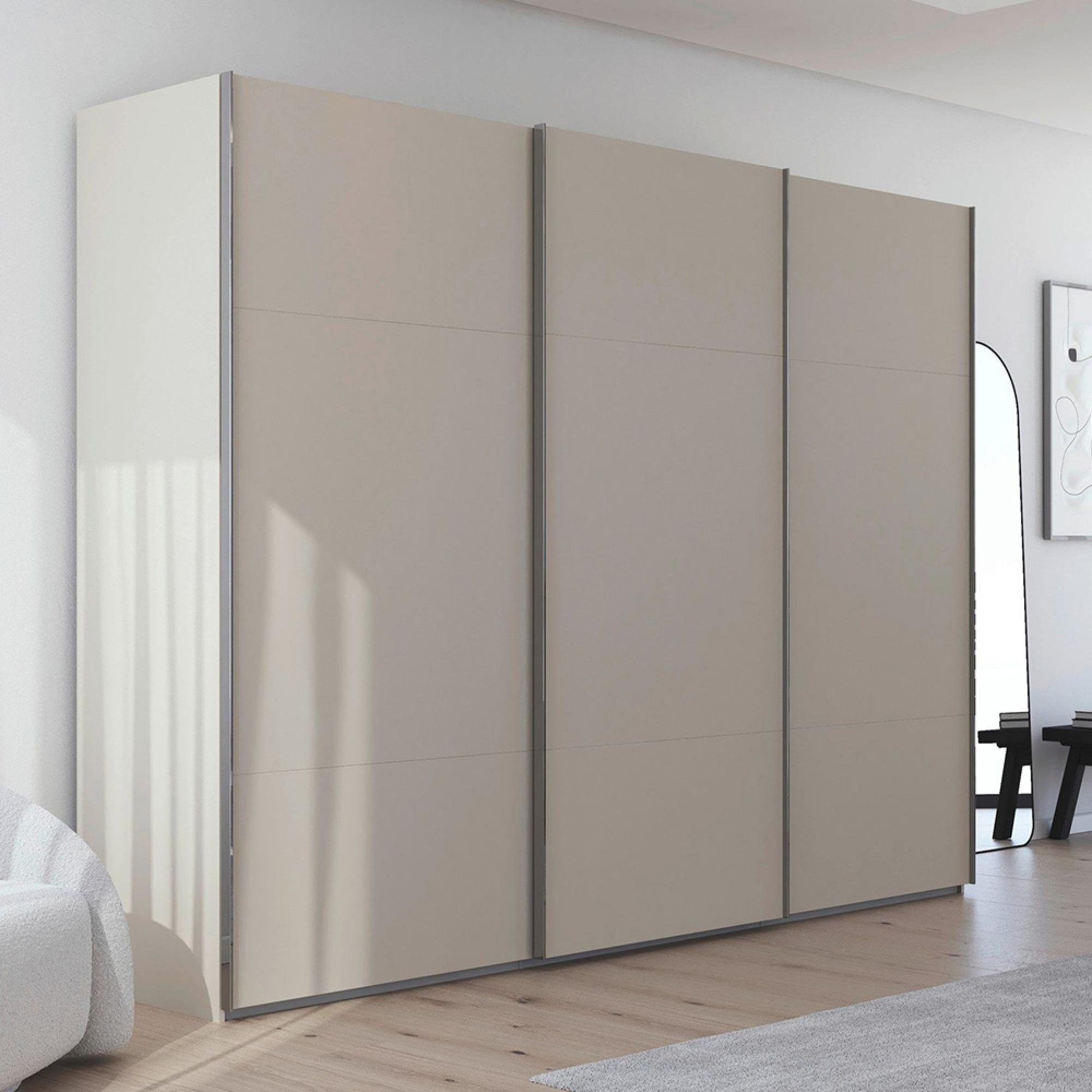 Contido Sliding Wardrobe - 301cm - 3 Door - with Extras - Champagne