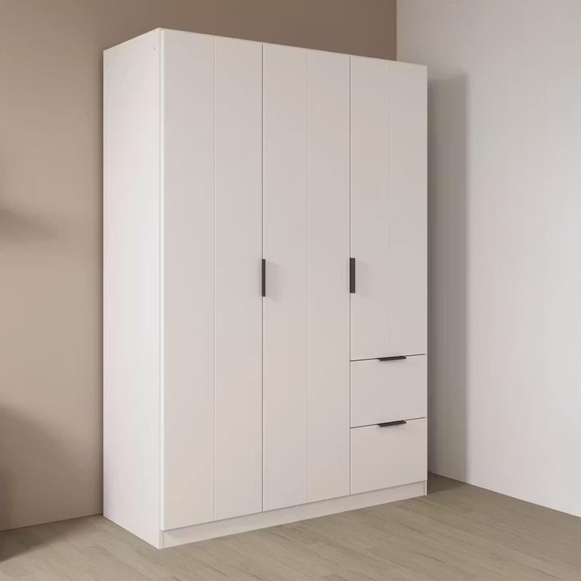 Rauch Ella 136cm 3 Door Wardrobe with Drawer - Alpine White