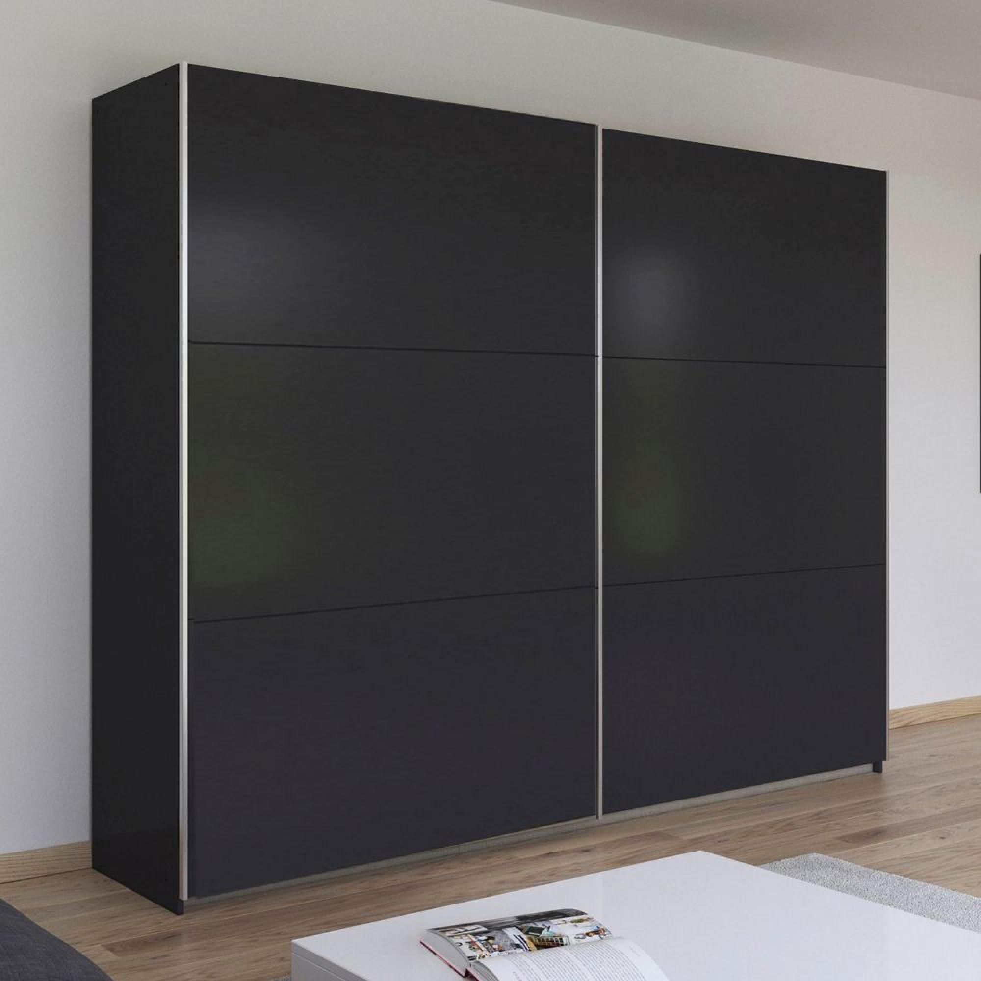 Rauch Kronach 261cm 2 Door Sliding Wardrobe - Metallic Dark Grey
