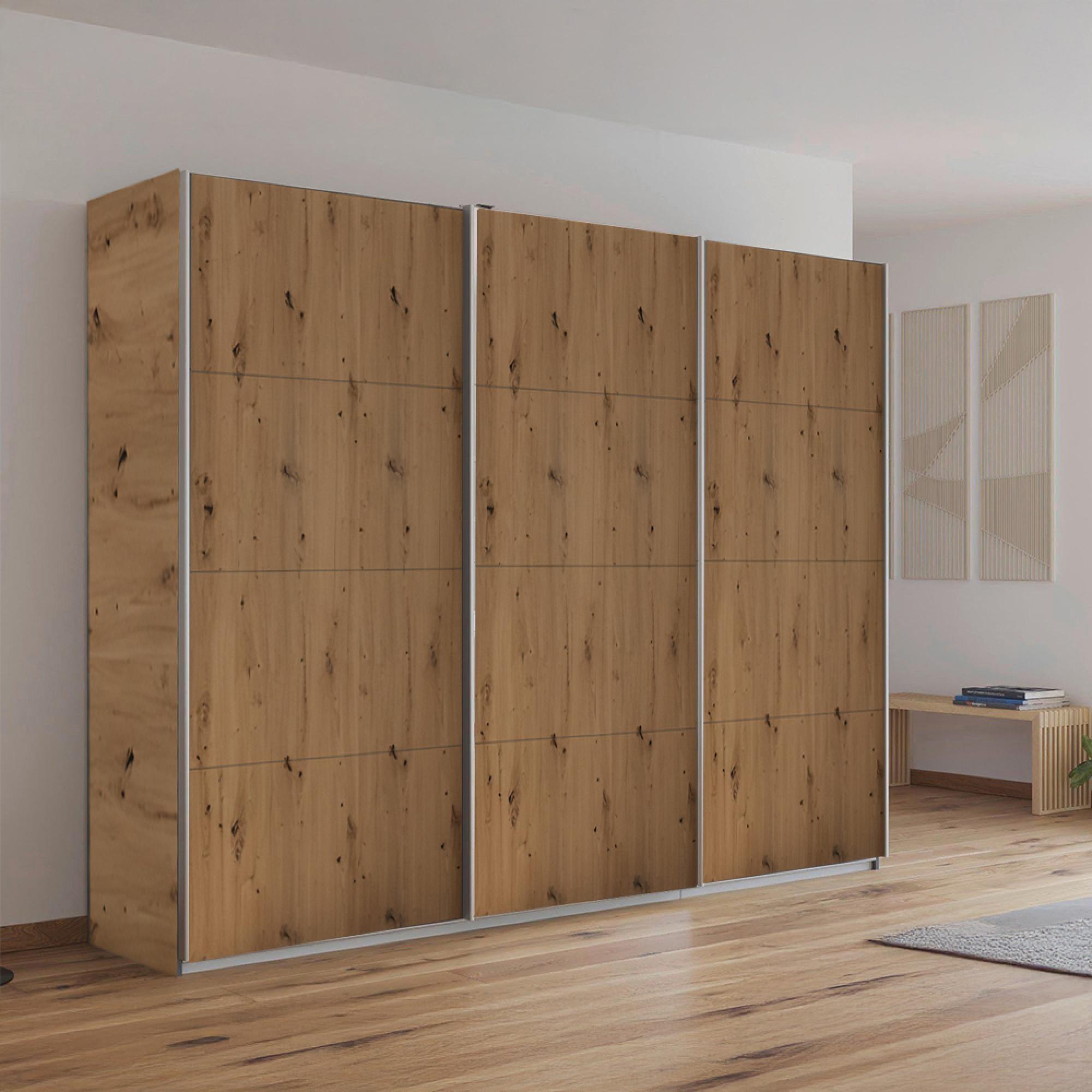 Kulmbach Sliding Wardrobe - 271cm - 3 Door - Artisan Oak