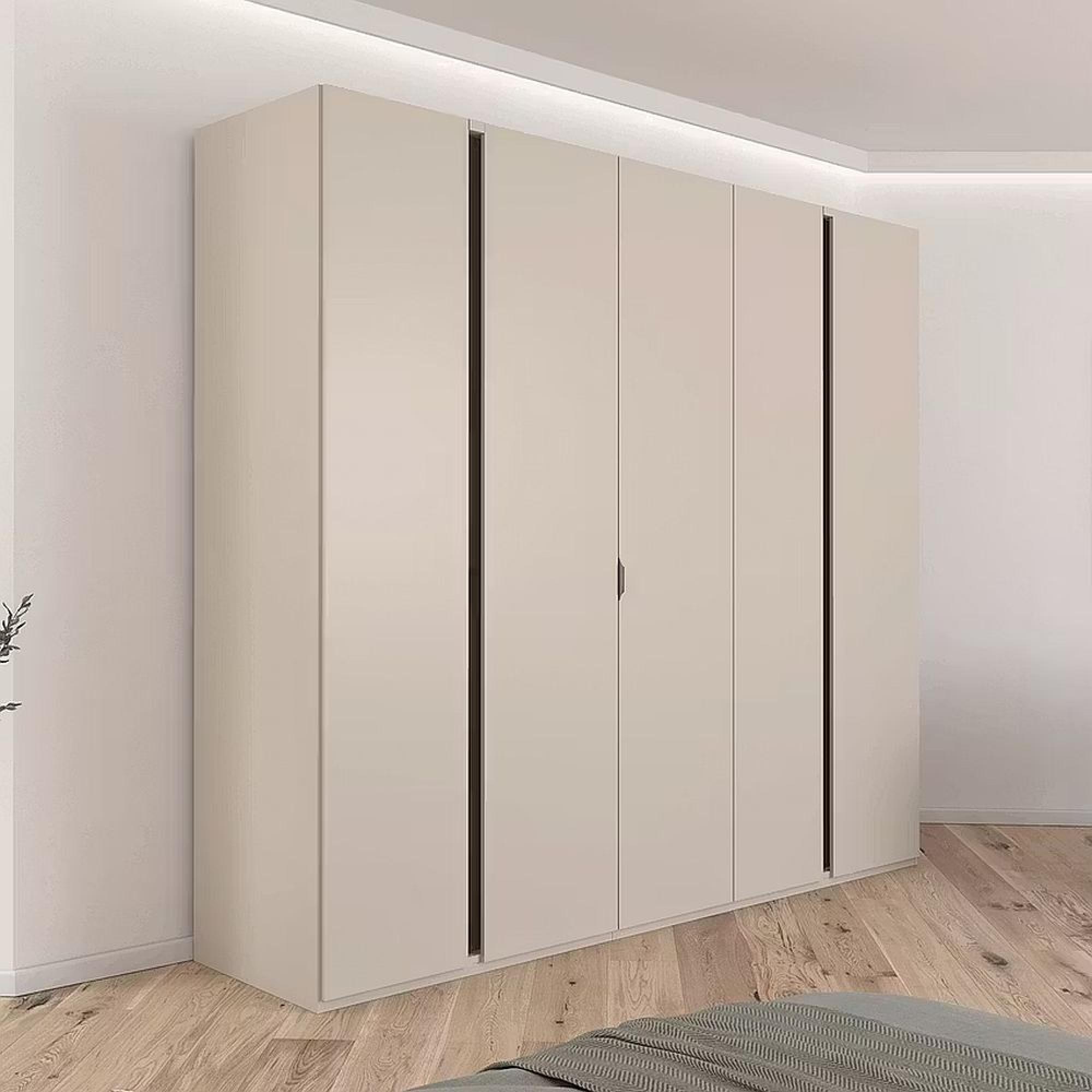 Rauch Luana 251cm 5 Door Wardrobe - Champagne and Atlantic Dark Oak