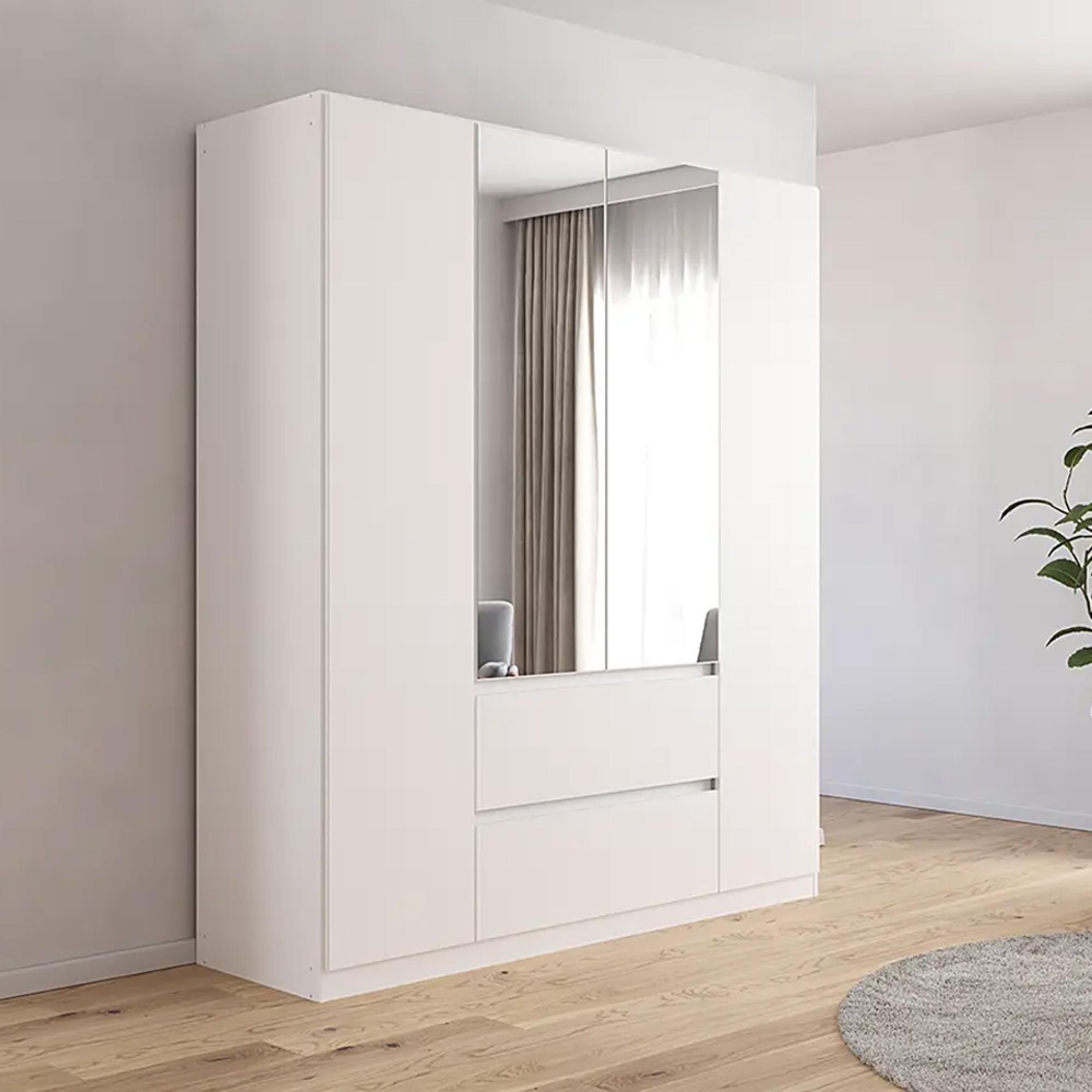 Rauch Mainz 181cm 4 Door Combi Wardrobe - Alpine White
