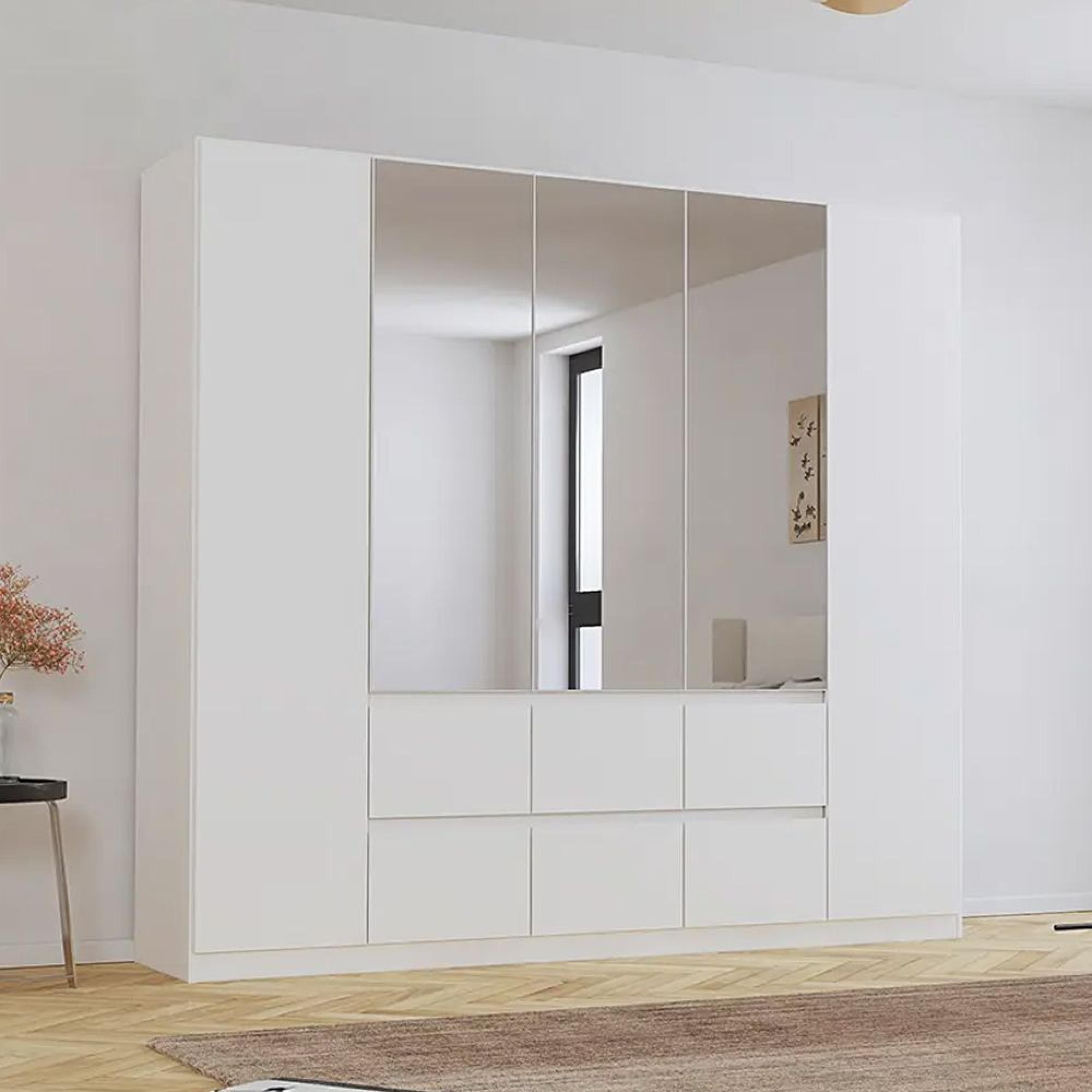Rauch Mainz 226cm 5 Door Combi Wardrobe - Alpine White