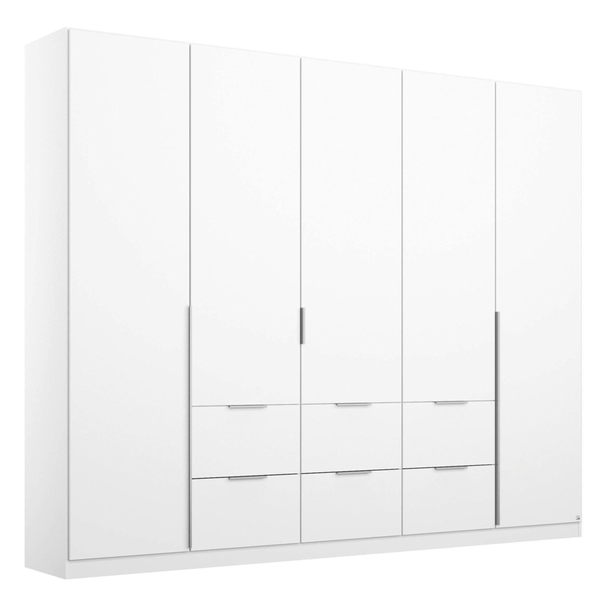 Rauch Memphis 226cm 5 Door Wardrobe with Drawer - Alpine White