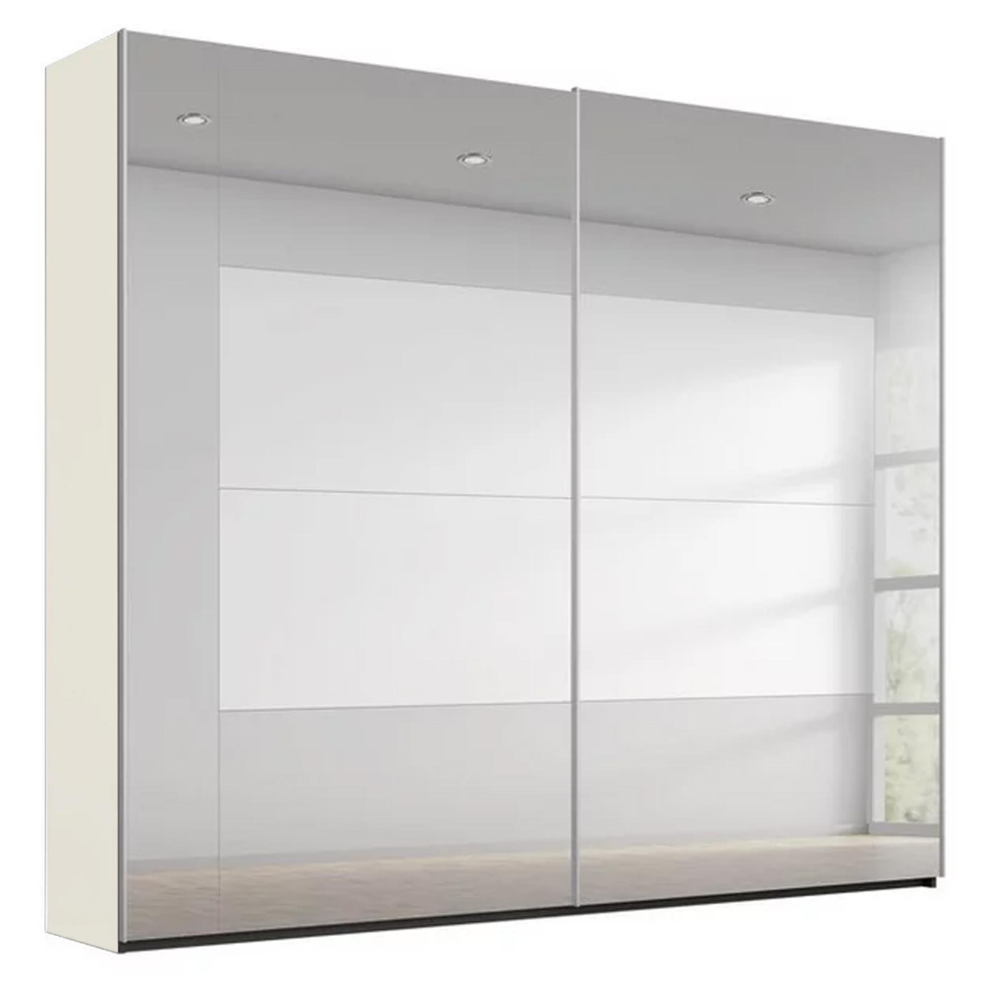 Rauch Miramar Type-4 226cm 2 Door Mirrored Sliding Wardrobe - Champagne