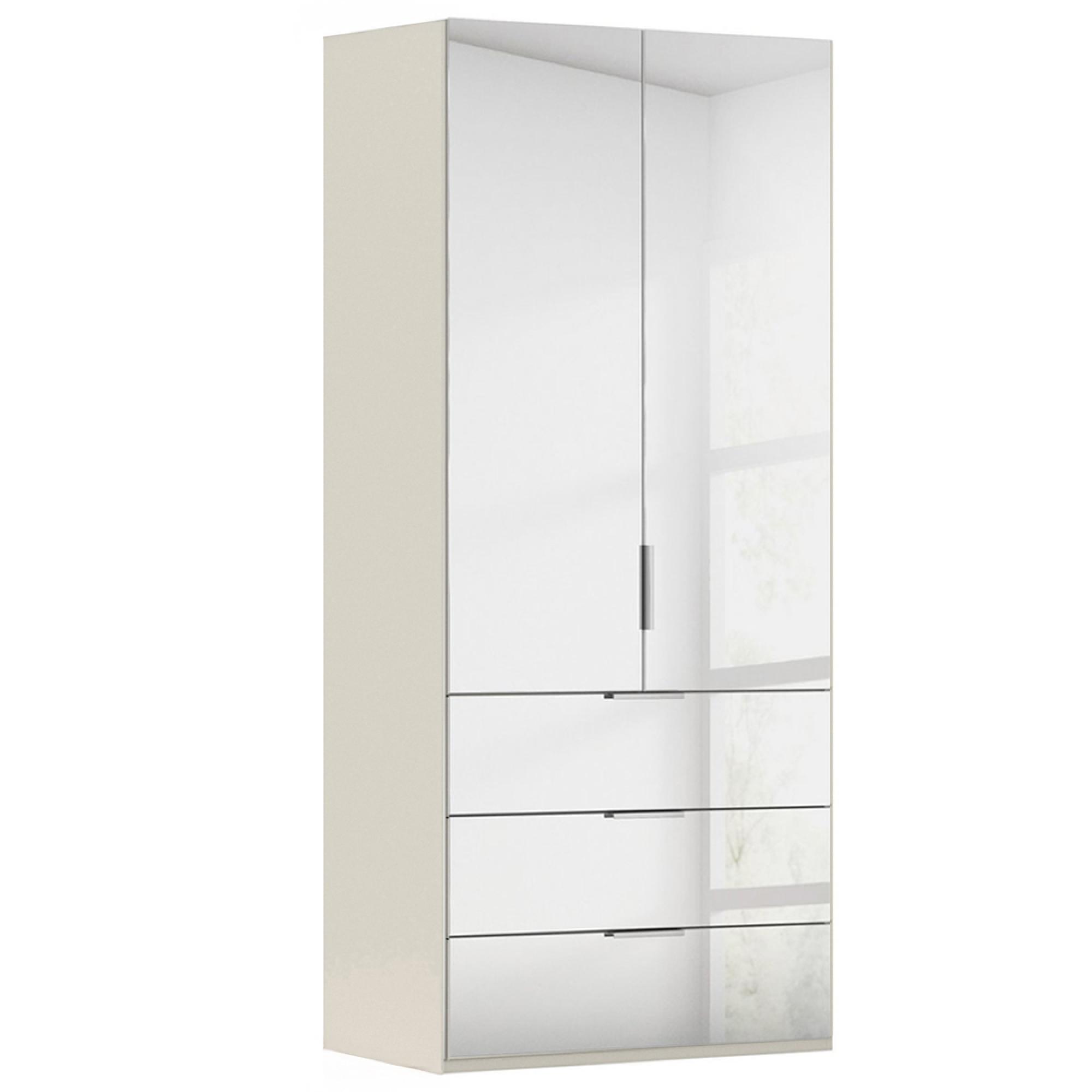 Miramar Type-5 Wardrobe - 101cm - 2 Door - Combi - Champagne