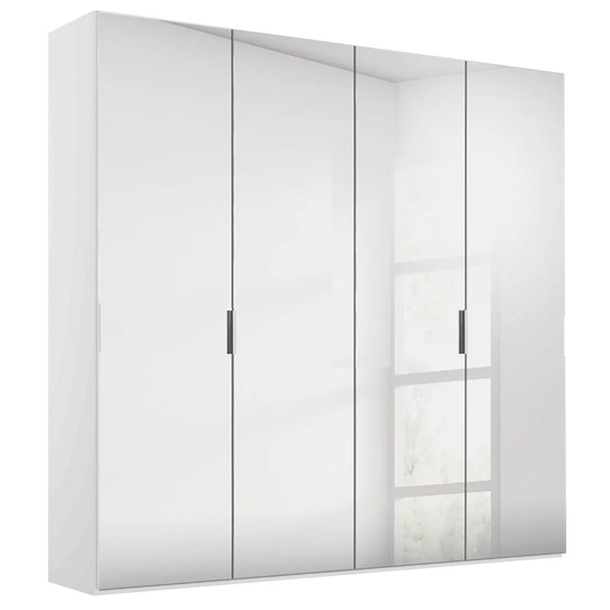 Rauch Miramar Type-5 201cm 4 Door Mirrored Wardrobe - Alpine White