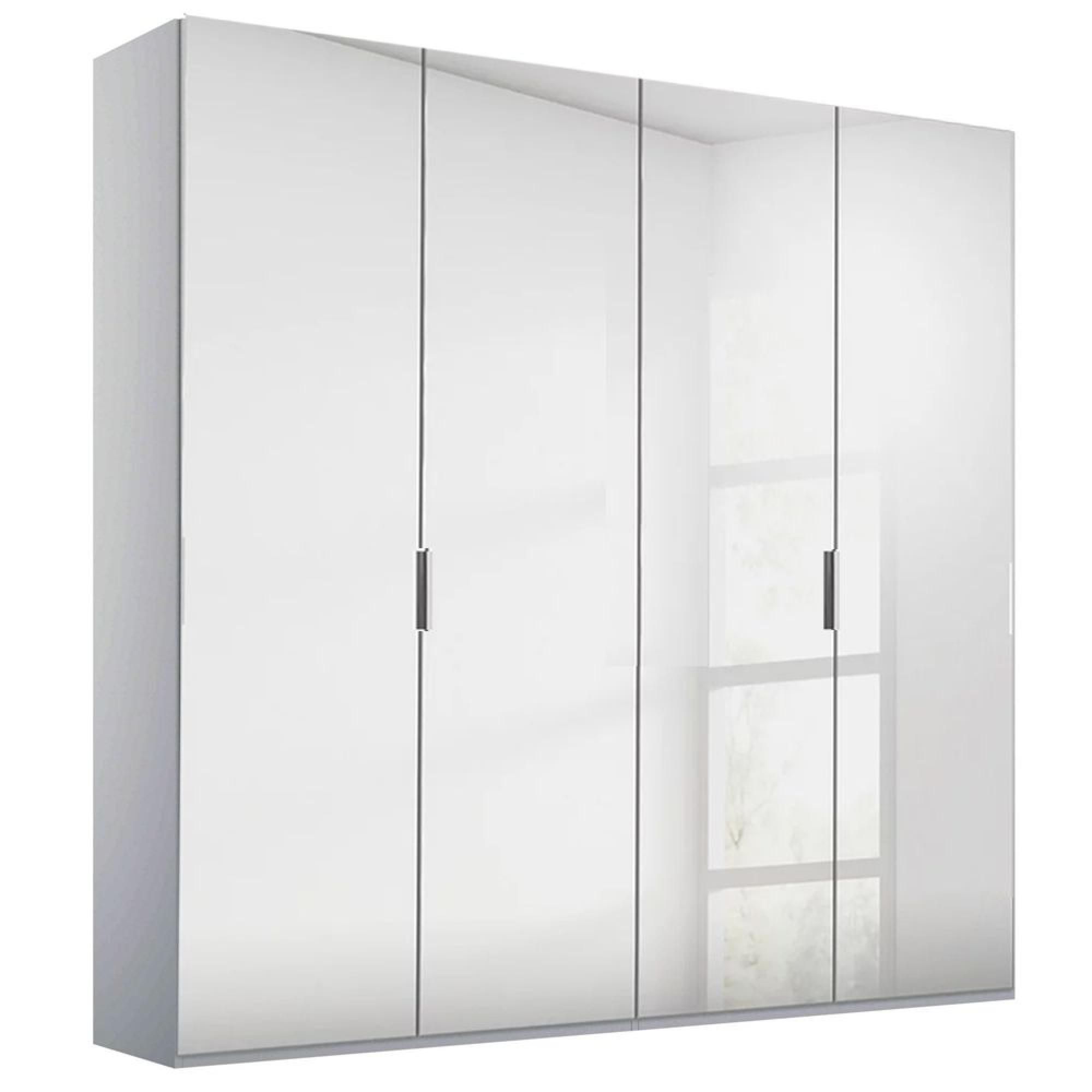 Rauch Miramar Type-5 201cm 4 Door Mirrored Wardrobe - Silk Grey