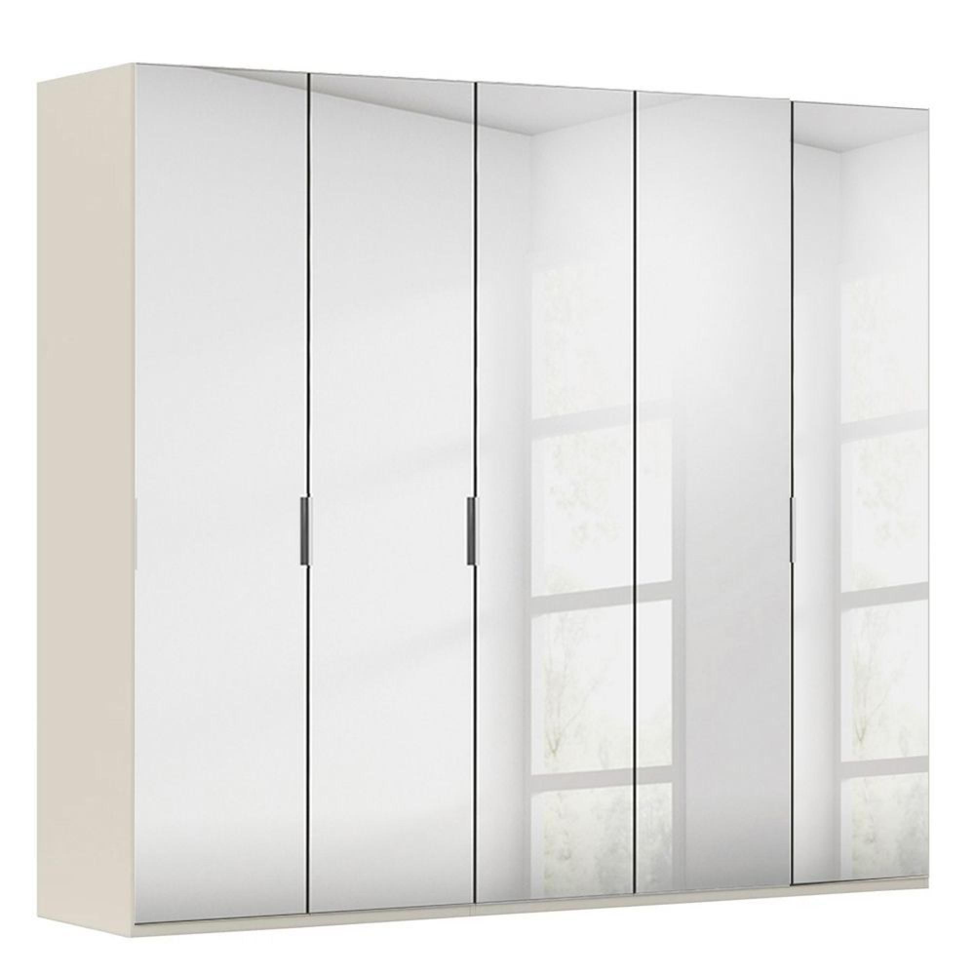 Rauch Miramar Type-5 251cm 5 Door Mirrored Wardrobe - Champagne