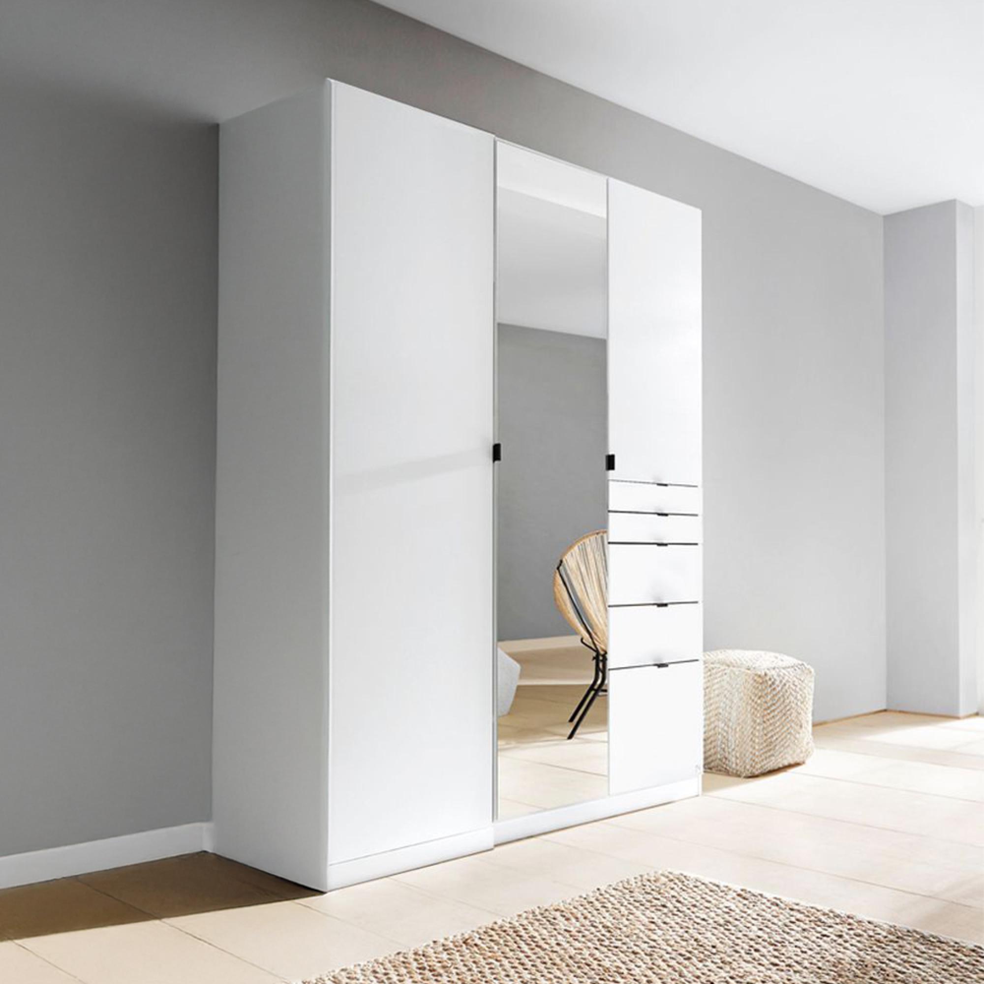 Rauch Ontario 136cm 3 Door Combi Wardrobe - Alpine White