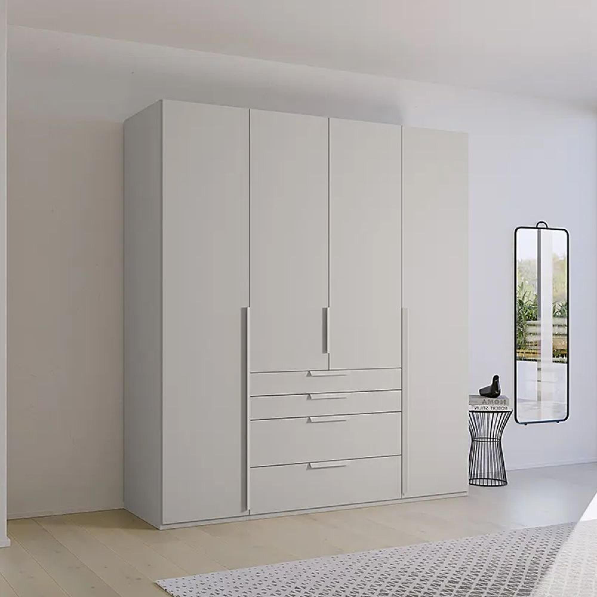 Rauch Purisma 201cm 4 Door Wardrobe with Drawer - Silk Grey