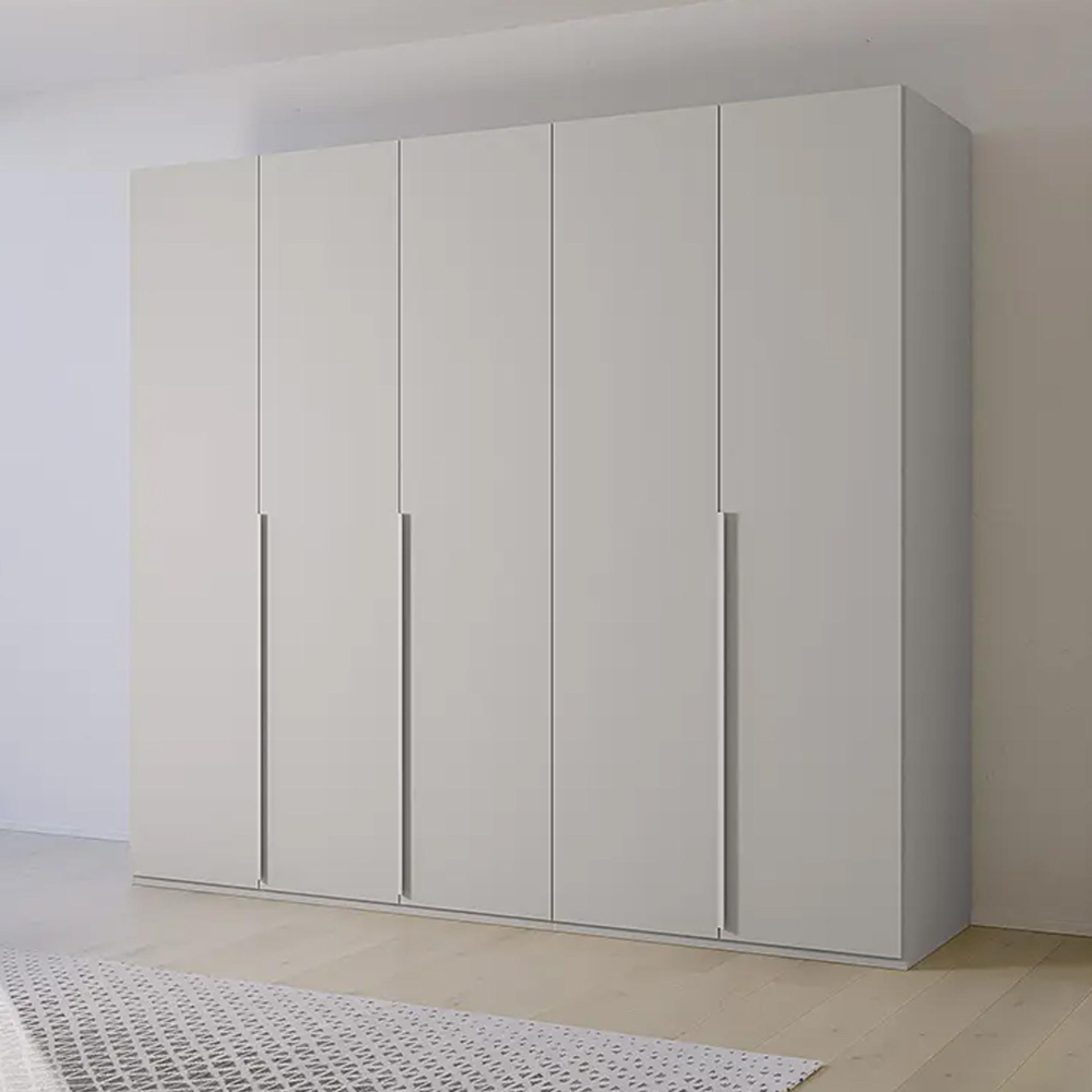 Rauch Purisma 251cm 5 Door Wardrobe - Silk Grey