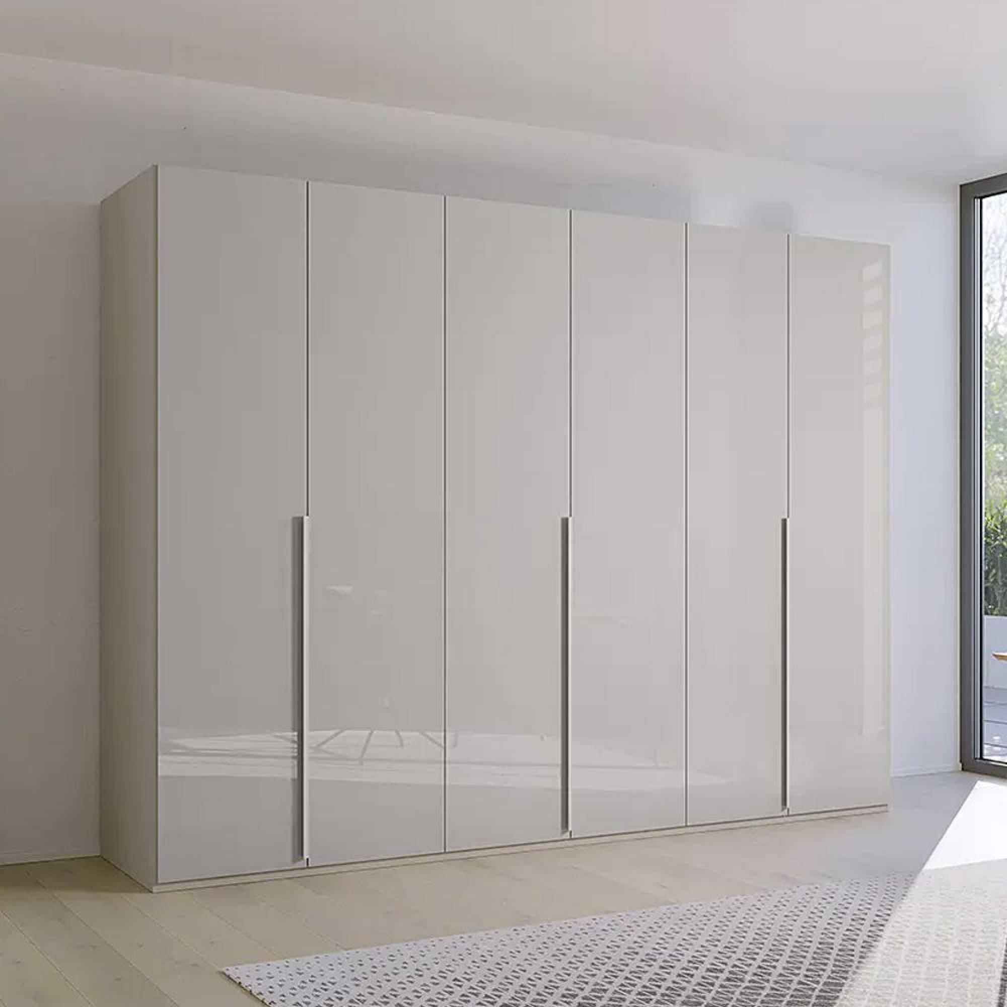 Rauch Purisma 301cm 6 Door Wardrobe - Silk Grey Glass