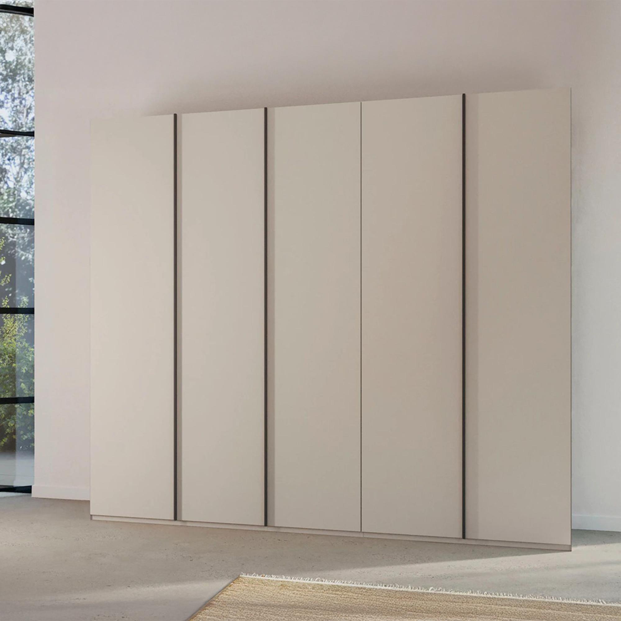Rauch Skat Meridian 251cm 5 Door Wardrobe - Silk Grey