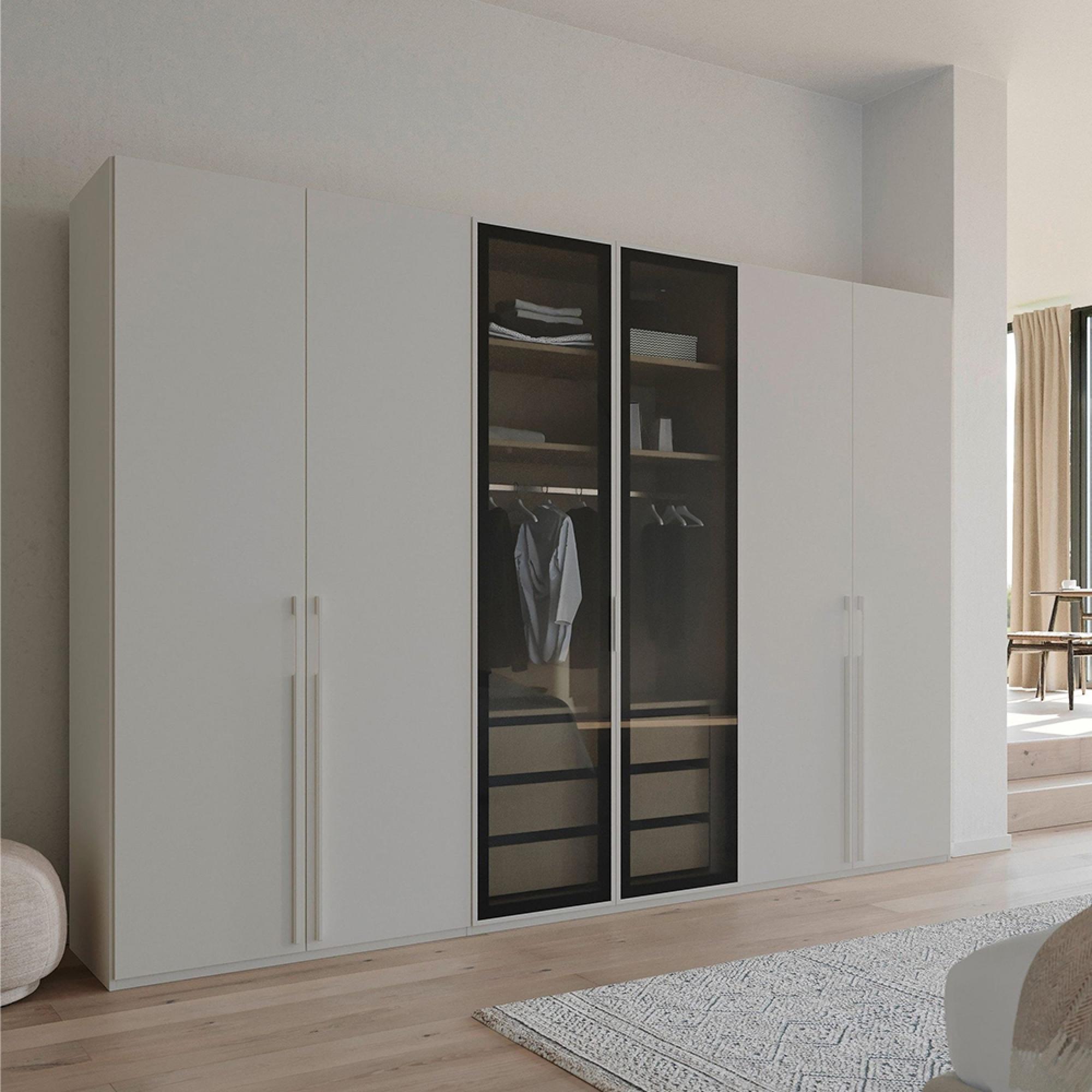 Rauch Skat Shine 301cm 6 Door Wardrobe - Silk Grey