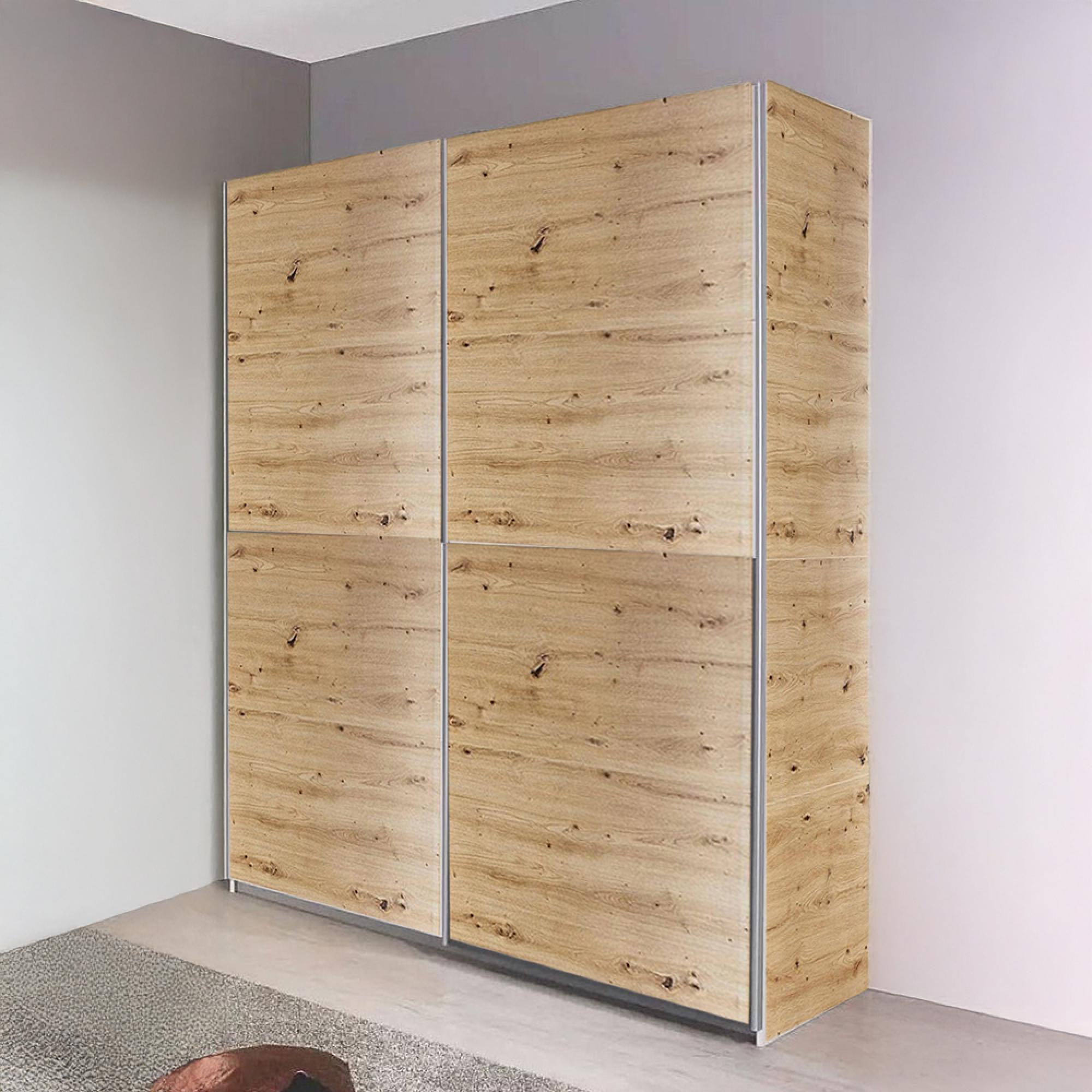 Rauch Subito 136cm 2 Door Sliding Wardrobe - Artisan Oak
