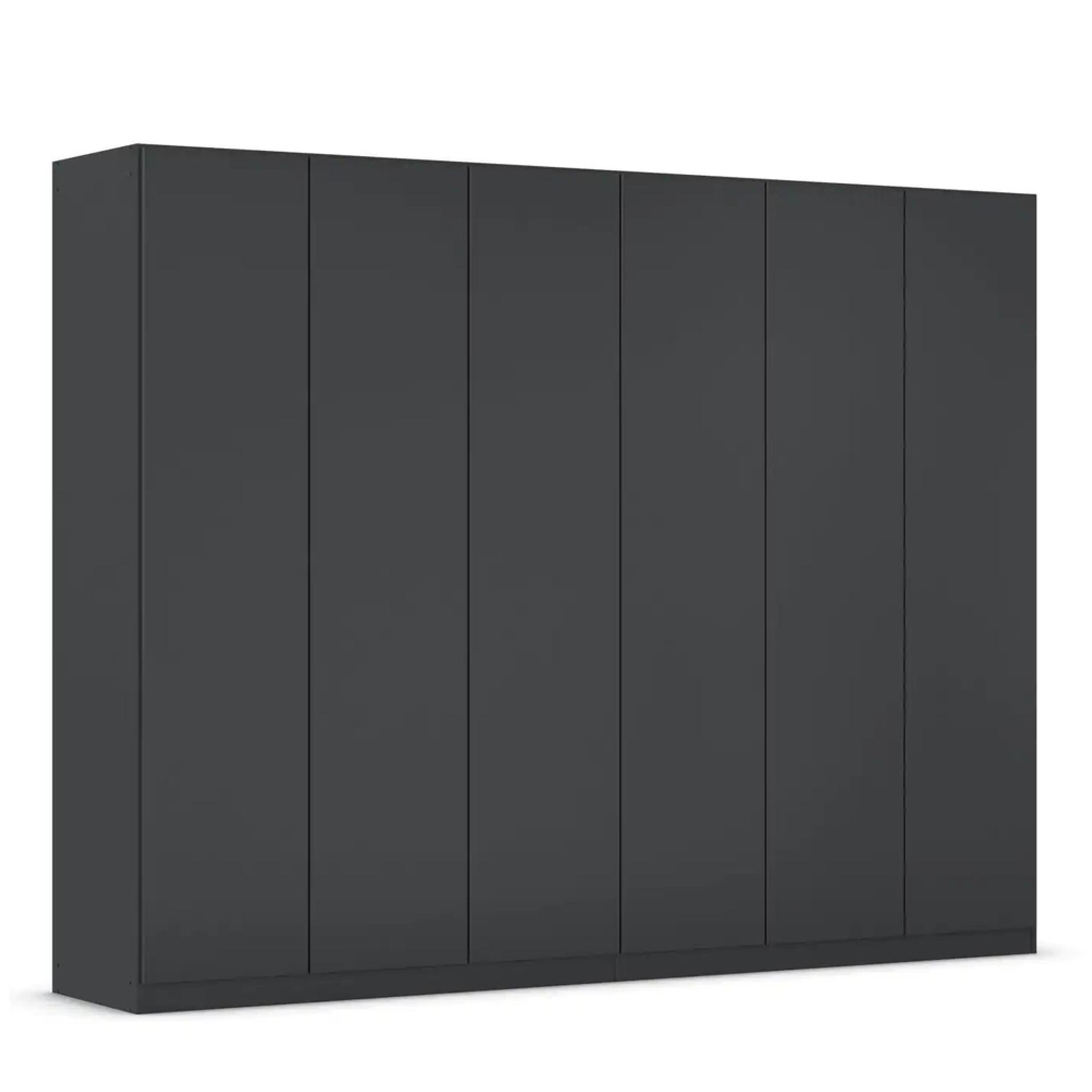 Rauch Wingview Lite 271cm 6 Door Wardrobe - Metallic Dark Grey
