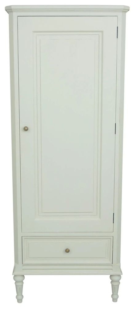 Solana French Lime White 1 Door 1 Drawer Wardrobe