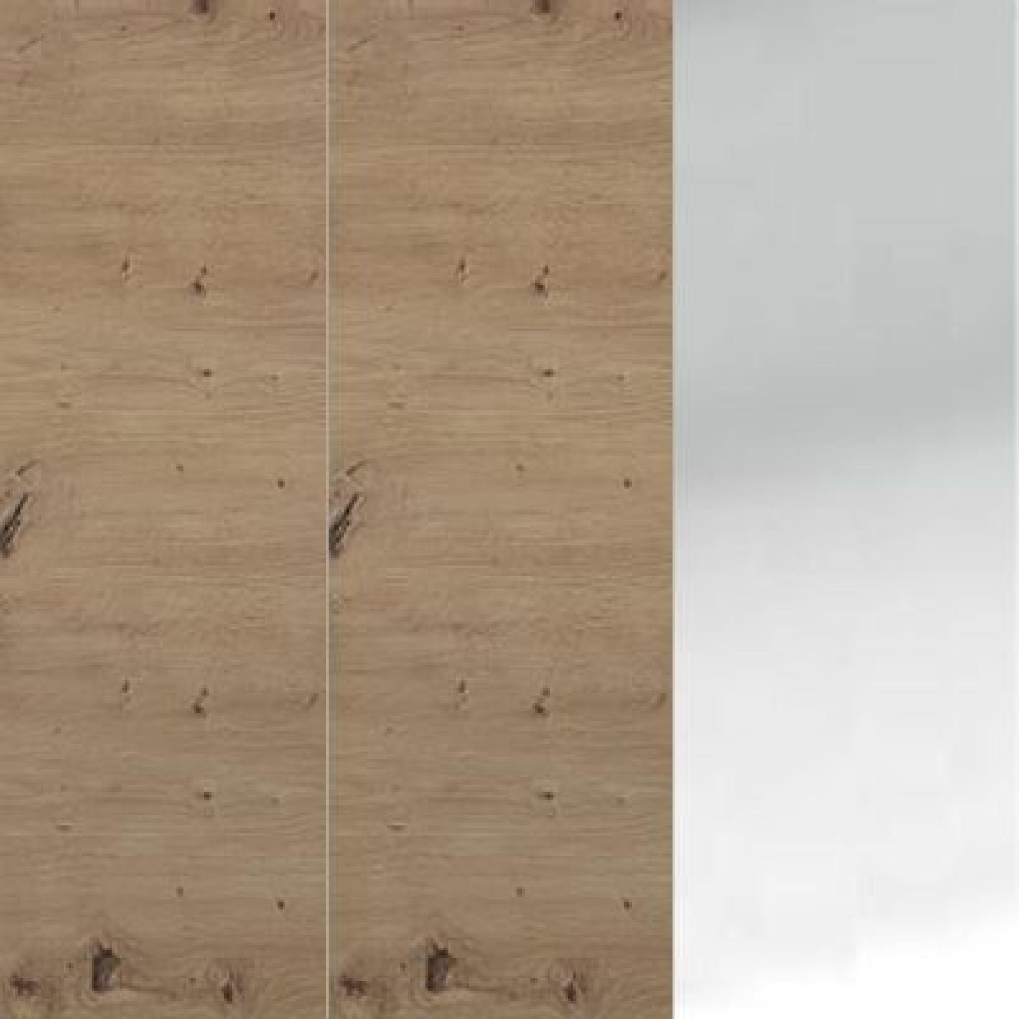 Bianco Oak Carcase with Bianco Oak Front and Chrome Handle 051