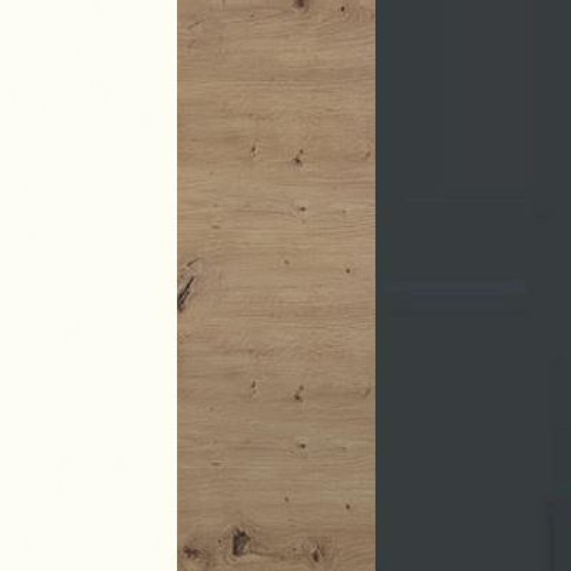 White Carcase with Bianco Oak Front and Slate Handle 954-955