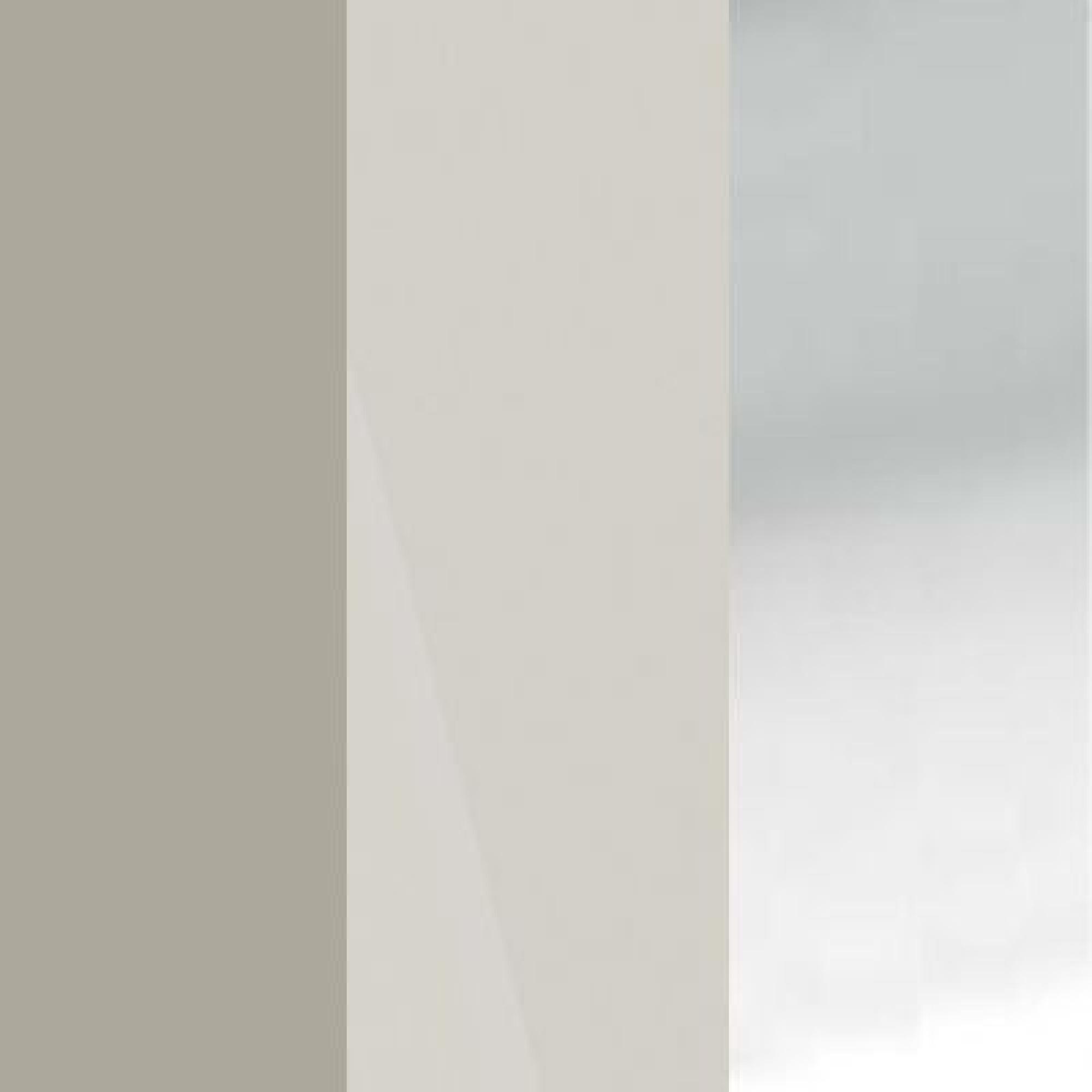 Pebble Grey Carcase with Champagne Glass Front and Slate Handle 953