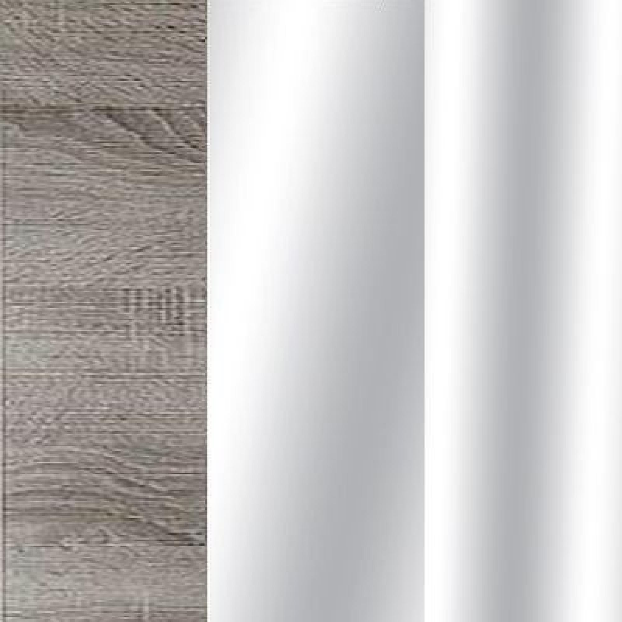 Dark Rustic Oak Carcase Color and Crystal Mirror Front with Chrome Trims 530