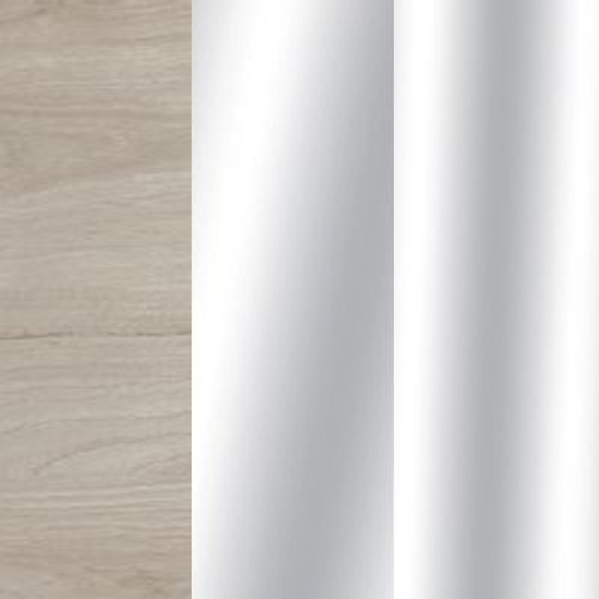 Holm Oak Carcase Color and Front with Crystal Mirror Front and Chrome Trims 531