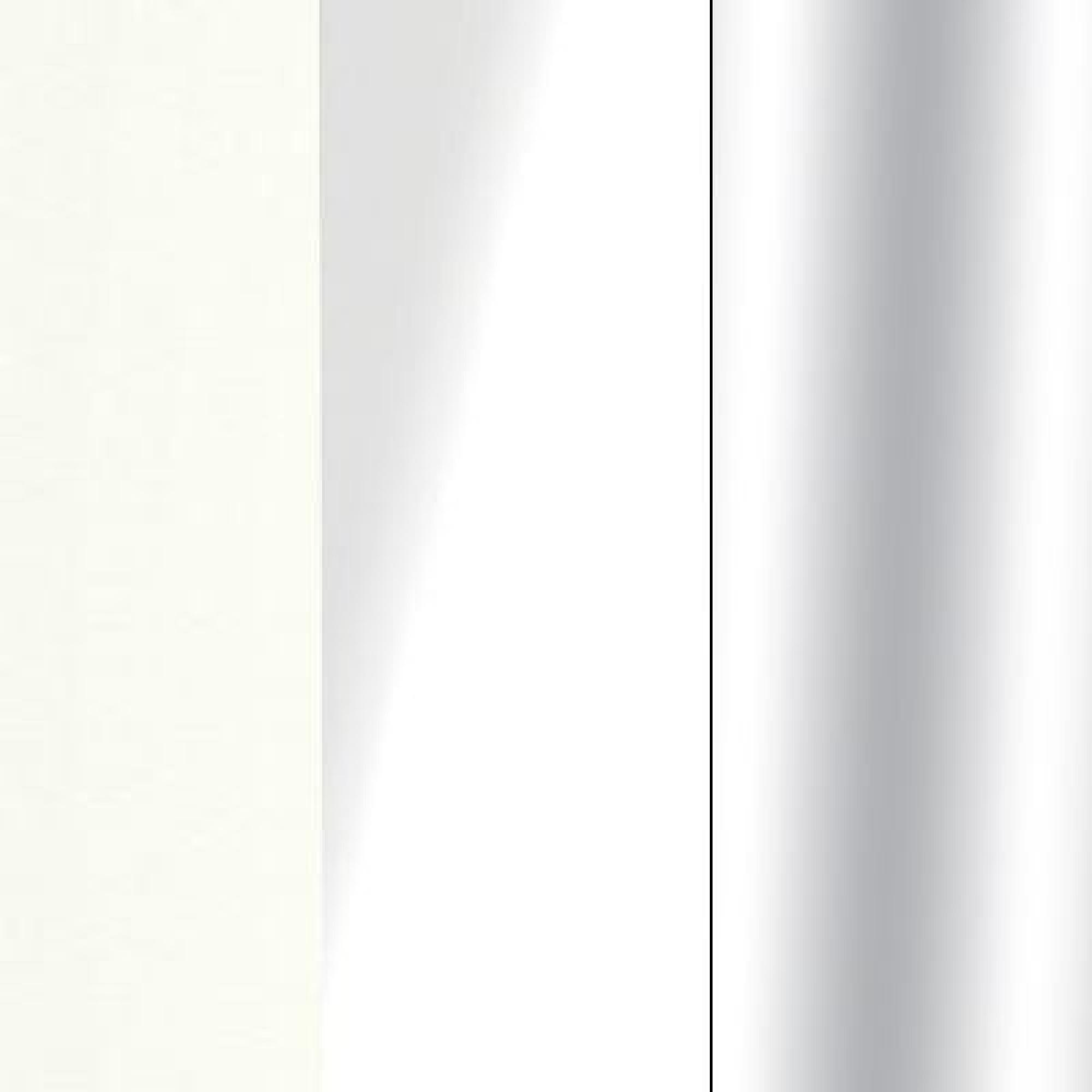 White Carcase Color and White Glass Front with Chrome Trims 527