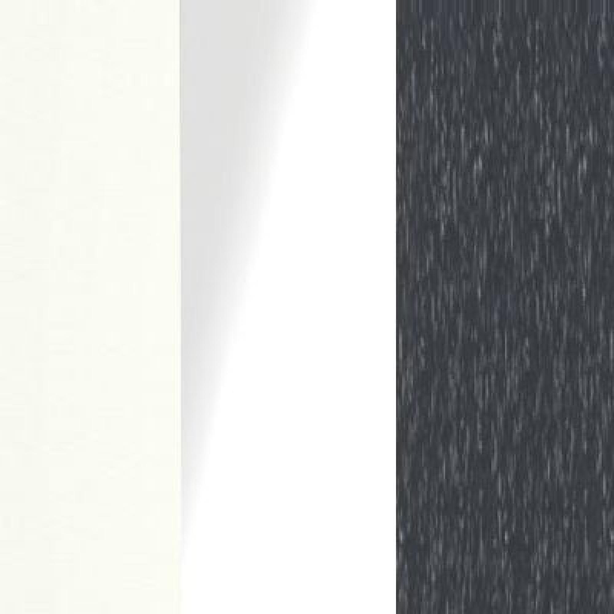 White Carcase Color and White Glass Front with Slate Trims 571