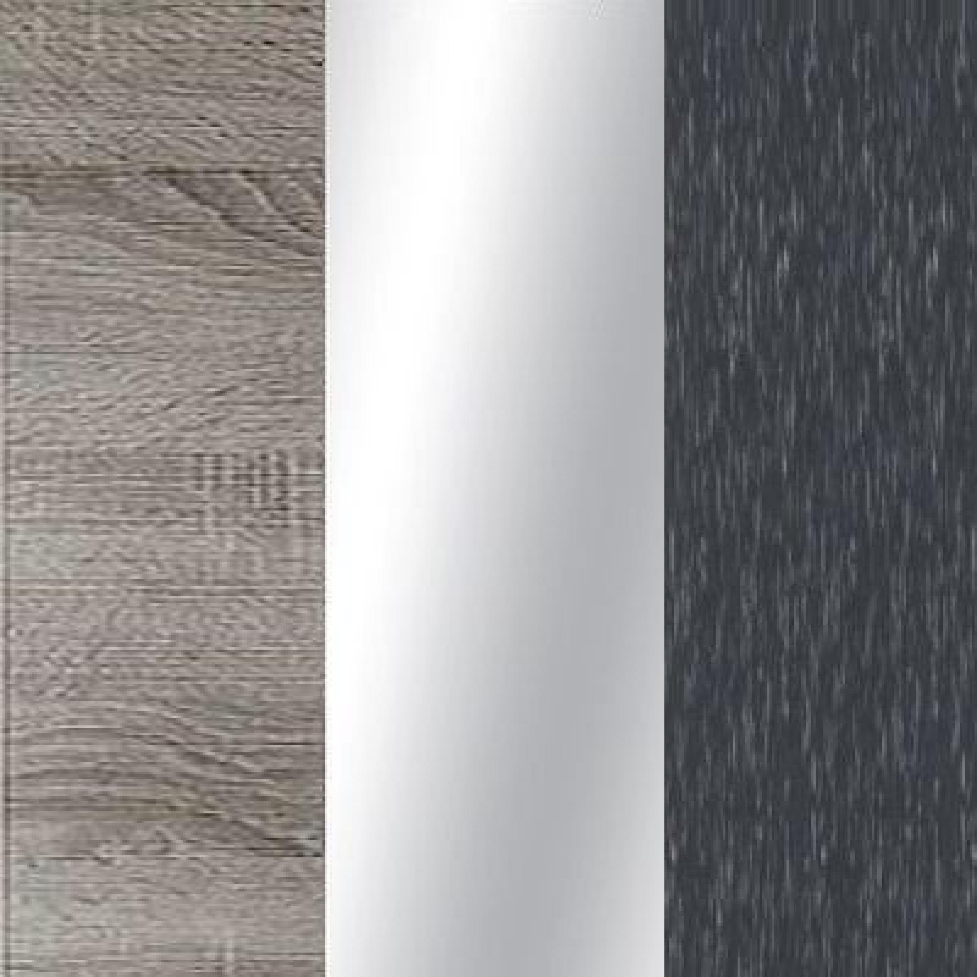 Dark Rustic Oak Carcase Color with Crystal Mirror Front and Slate Trims 572