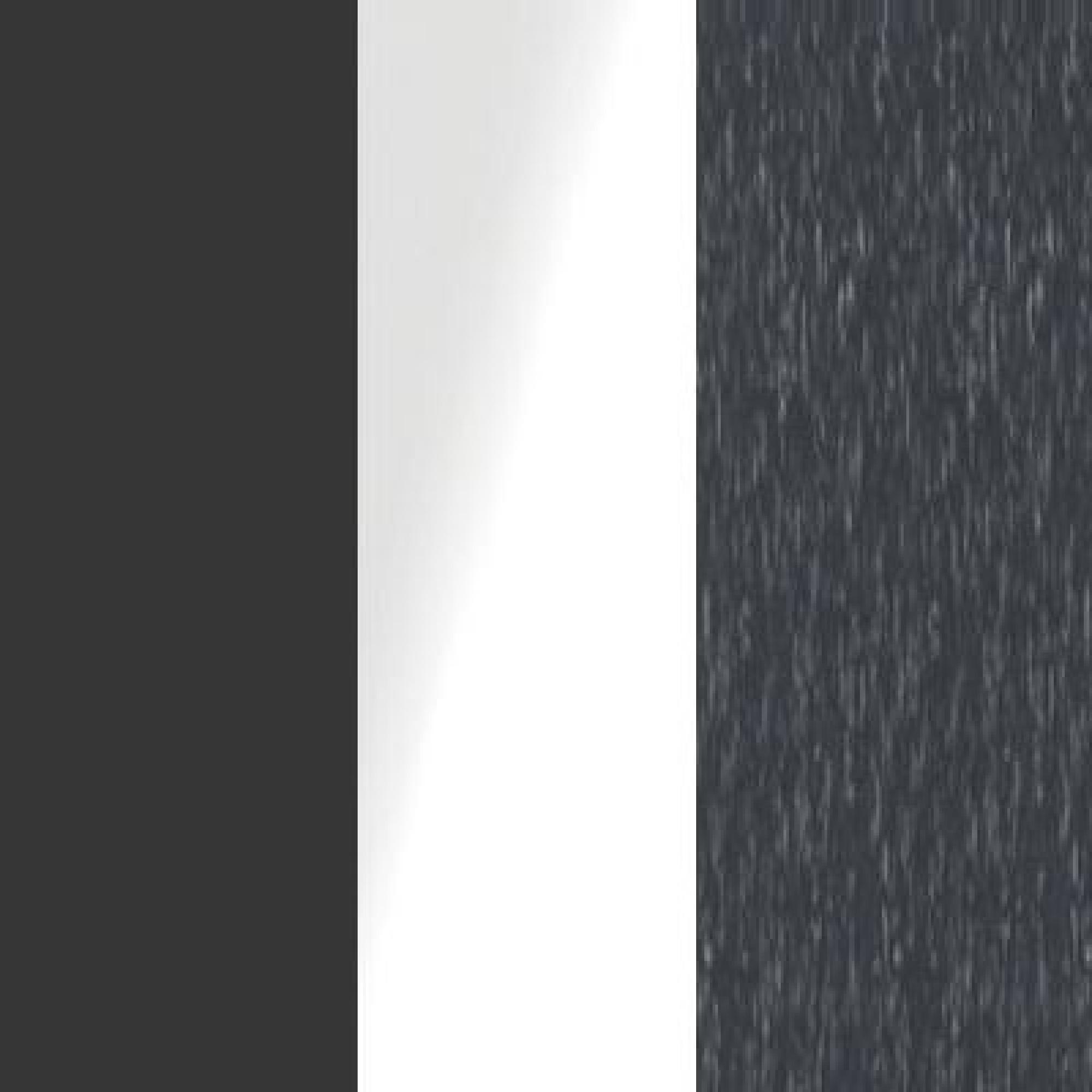 Graphite Carcase Color and Front with White Glass and Slate Trims 580