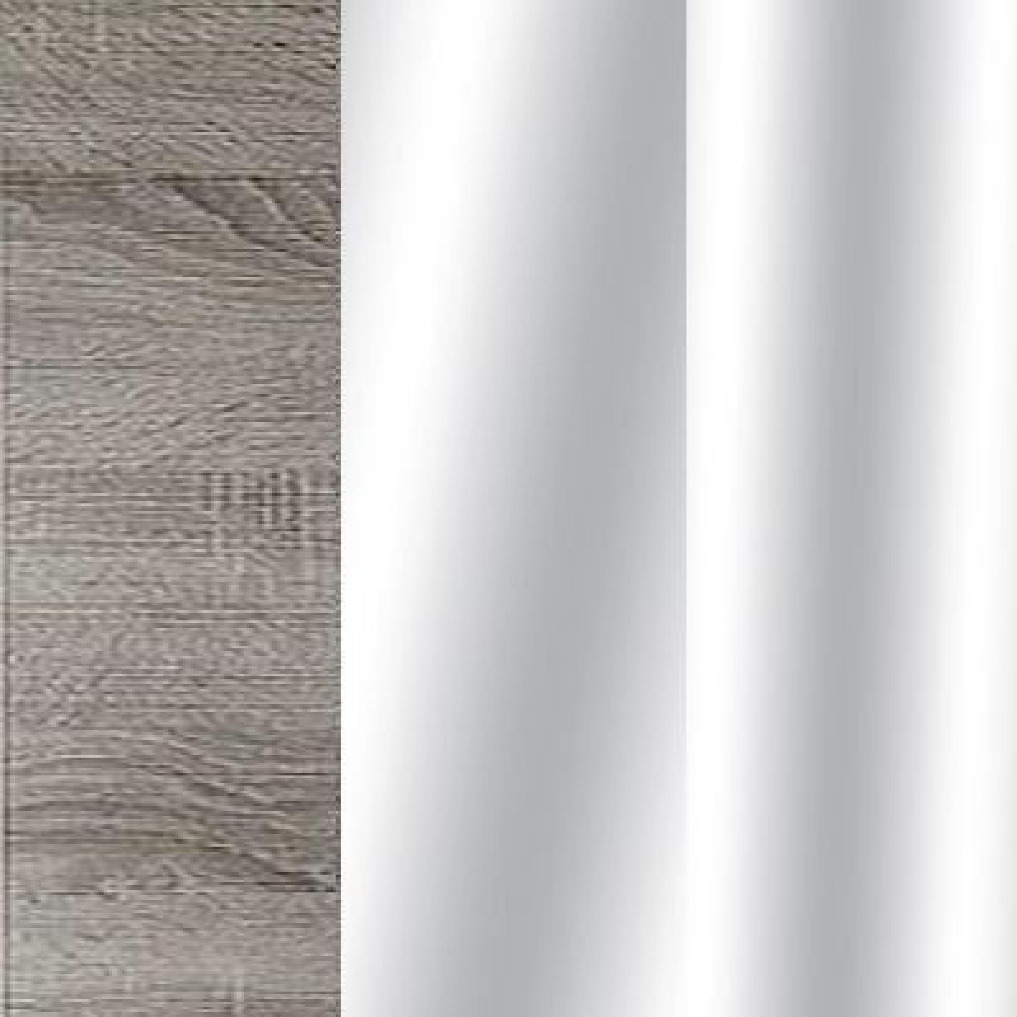 Dark Rustic Oak Carcase Color and Front with Crystal Mirror Front with Chrome Trims 530