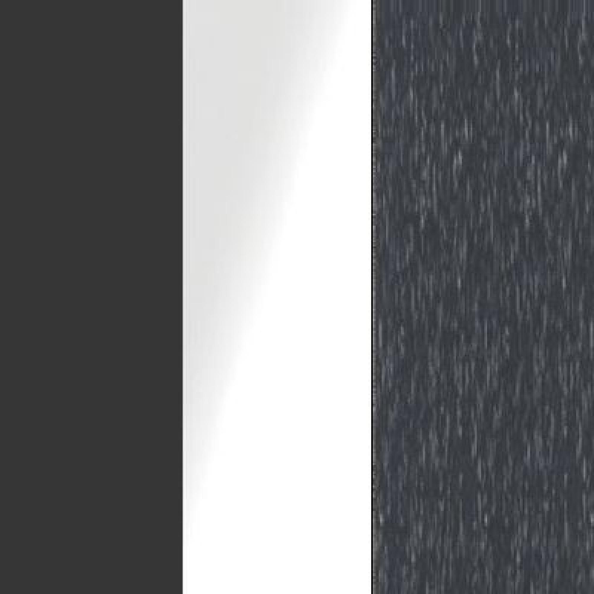 Graphite Carcase Color with White Glass Front and Slate Trims 580