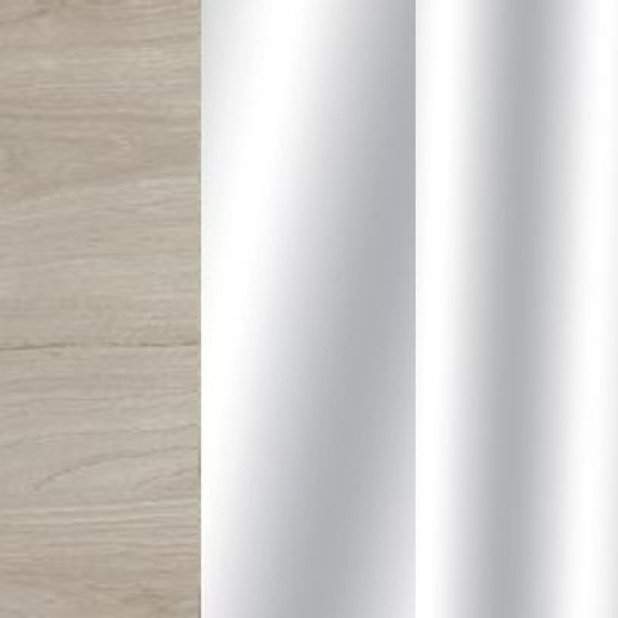 Holm Oak Carcase Color with Crystal Mirror Front and Chrome Trims 531