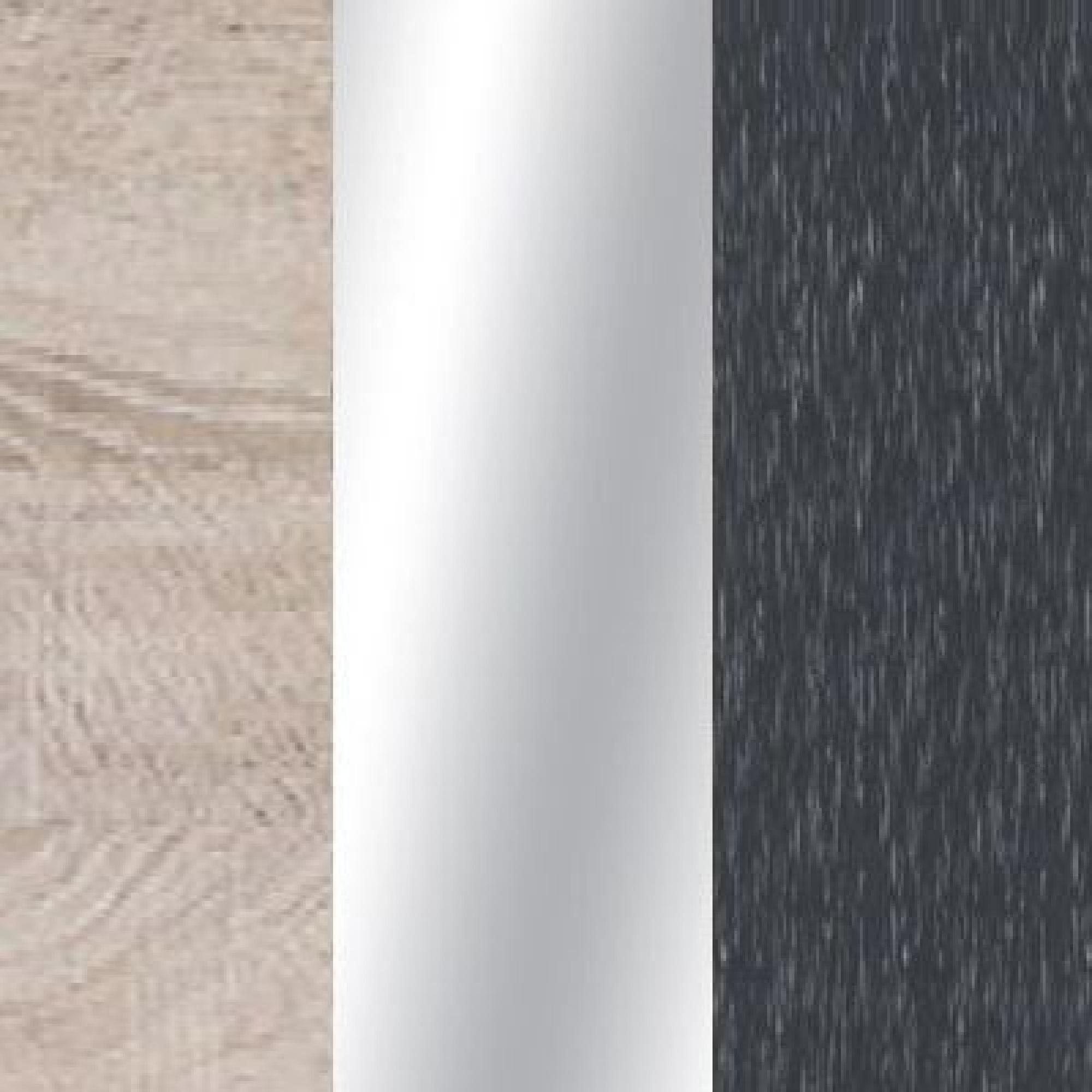 Rustic Oak Carcase Color with Crystal Mirror Front and Slate Trims 559