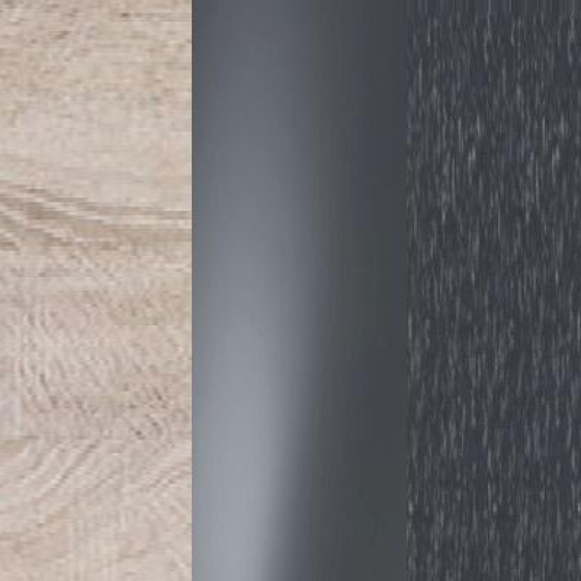 Rustic Oak Carcase Color with Graphite Glass Front and Slate Trims 526