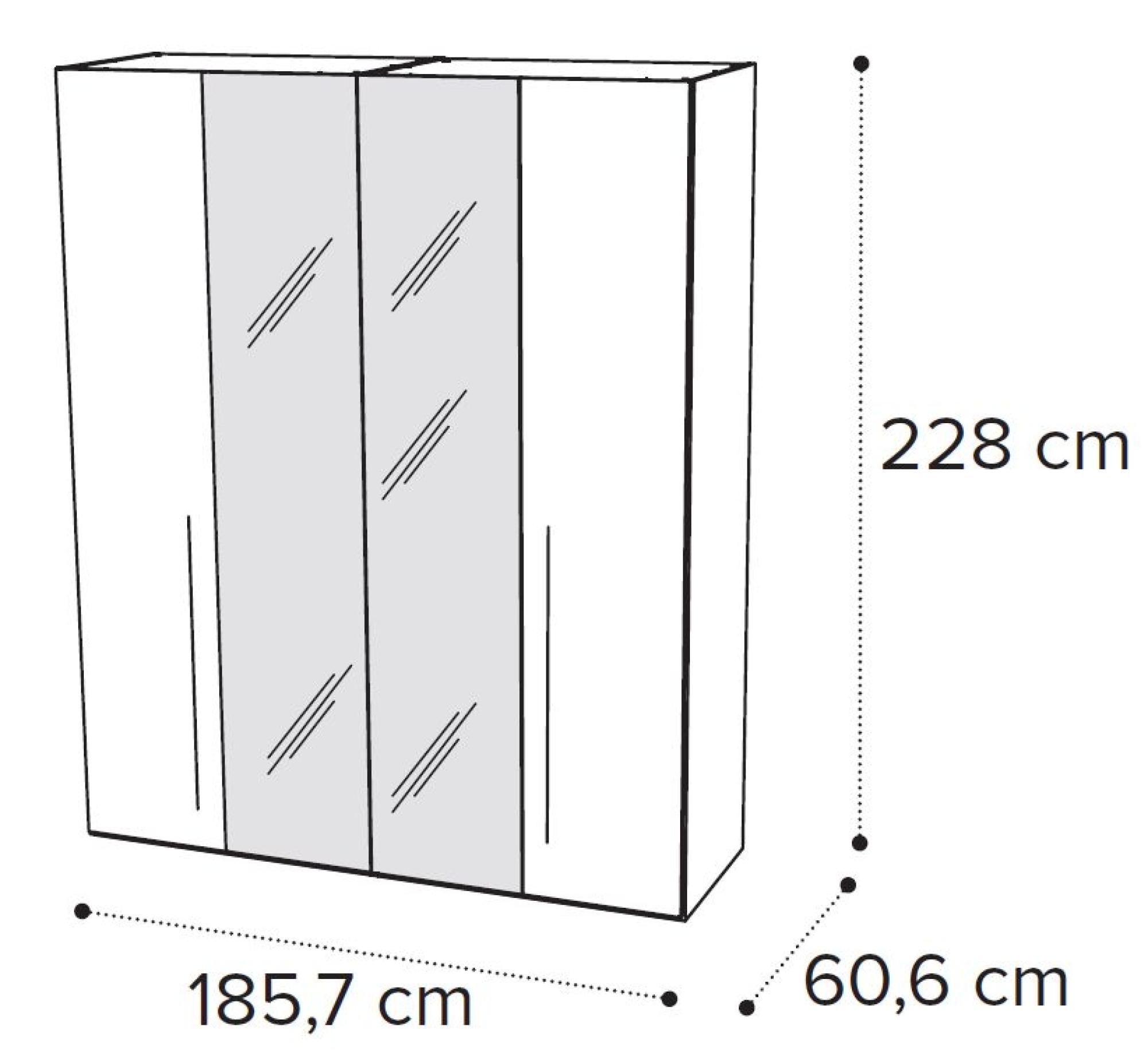 4 Door 2 Mirror Door