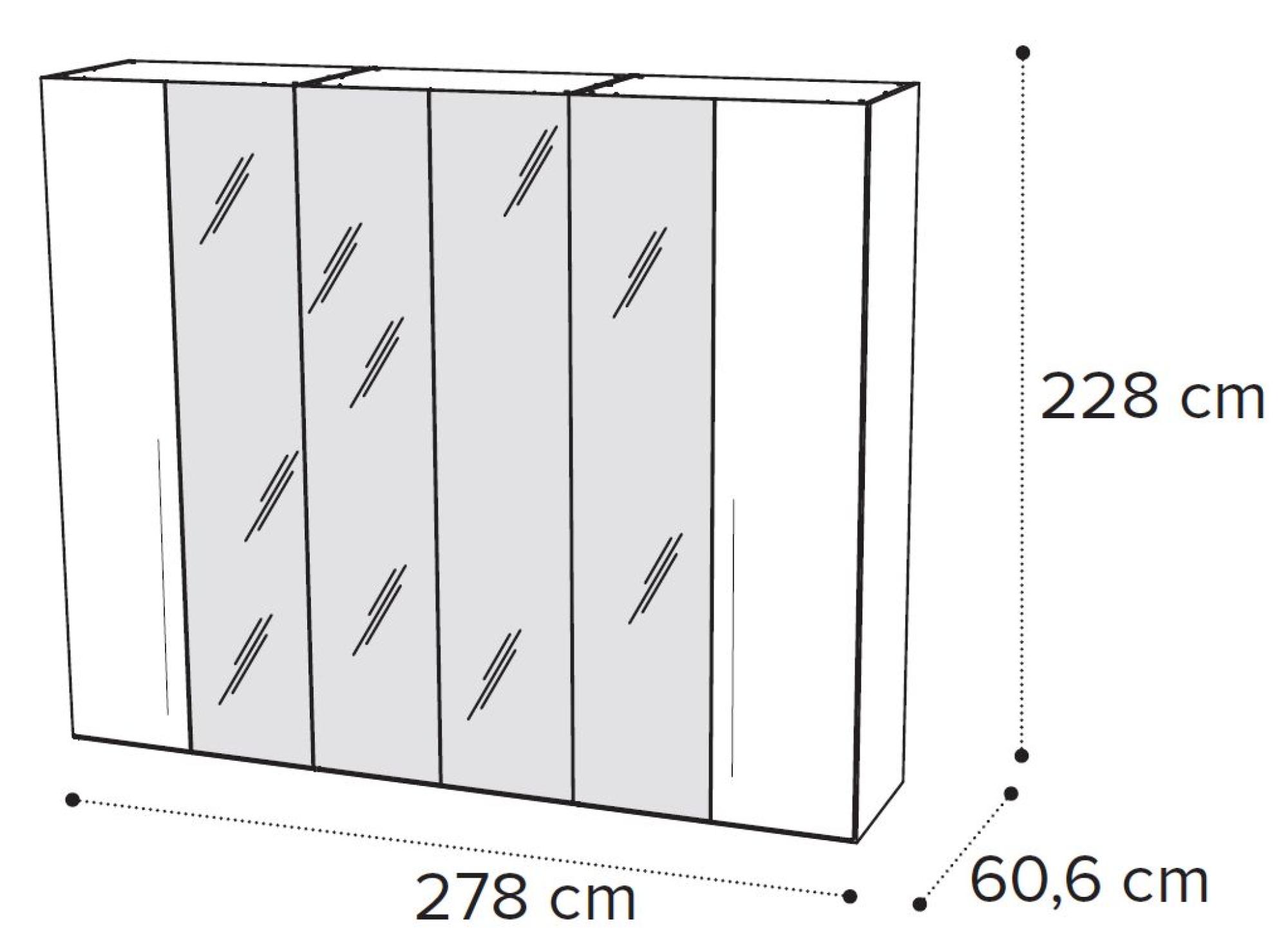 6 Door 4 Mirror Door