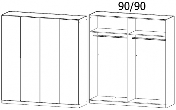 03Q7 : 4 Door Wardrobe