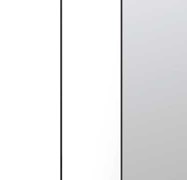 Alpine White Carcase with High Polish White Front and Mirror Application A076K